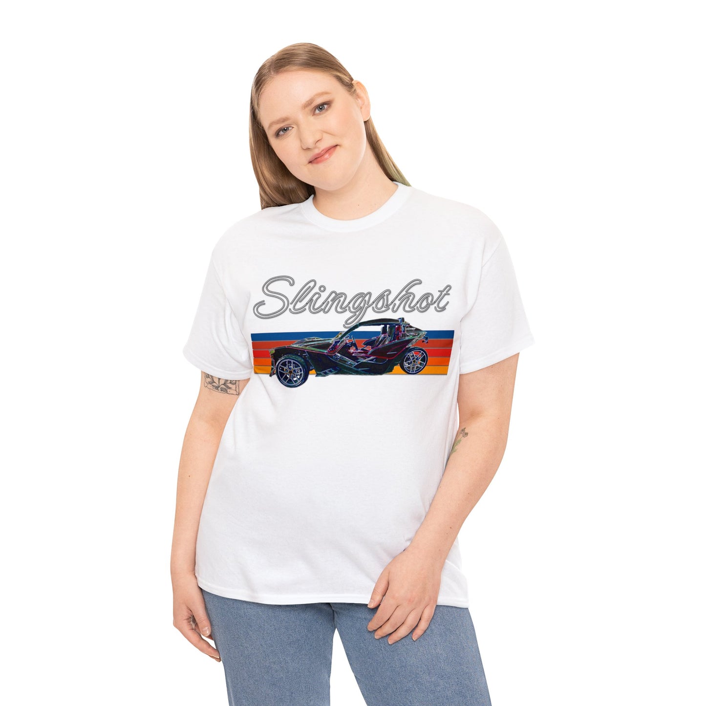 Sling Shot Three Wheel Car, Slingshot Convertible Heavy Cotton Tee