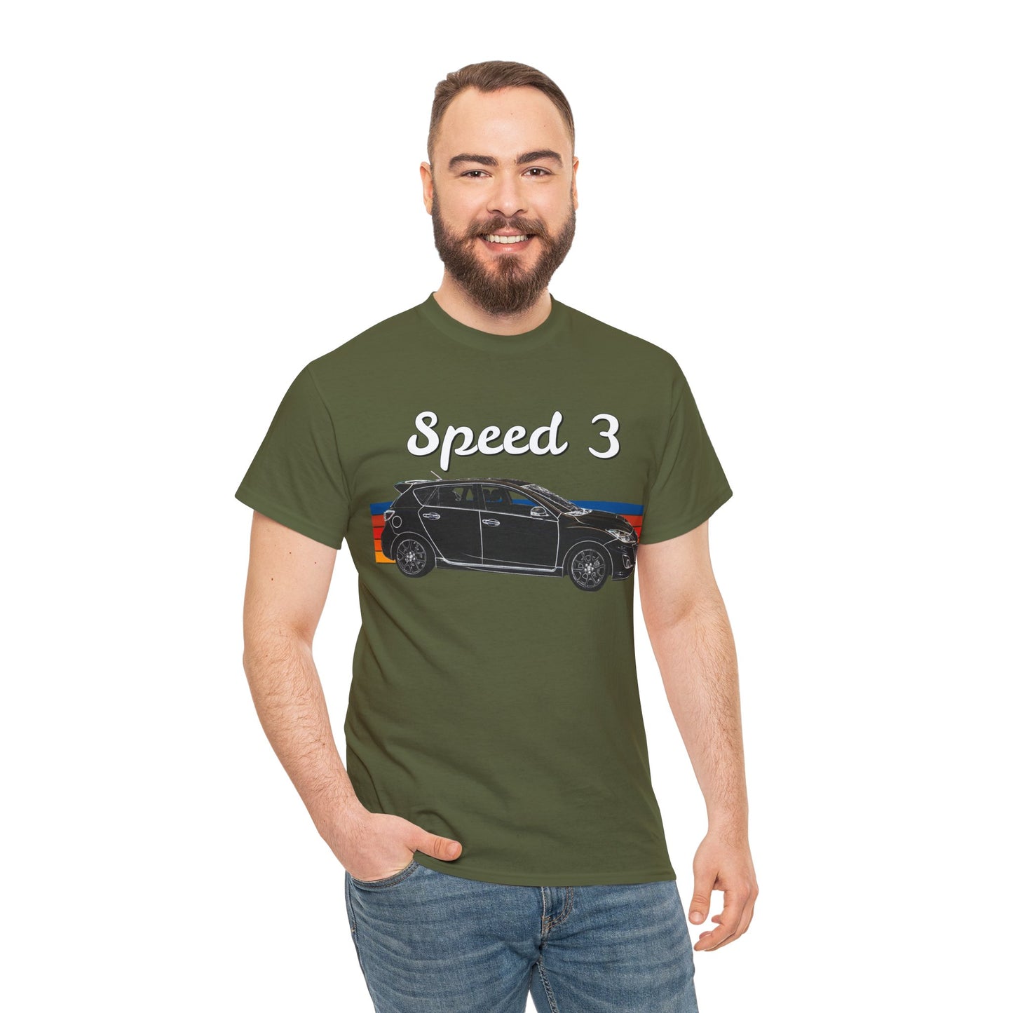 Speed 3 Hot Hatch Turbo Charged Car Subie Heavy Cotton Tee