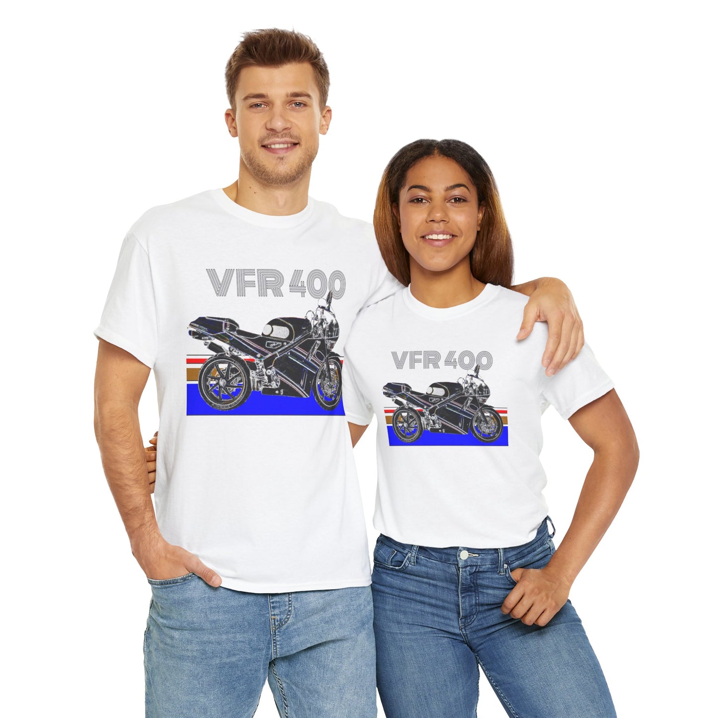 VFR 400 Motorcycle, Street Bike, Street Motorcycle, Sport Bike Heavy Cotton Tee