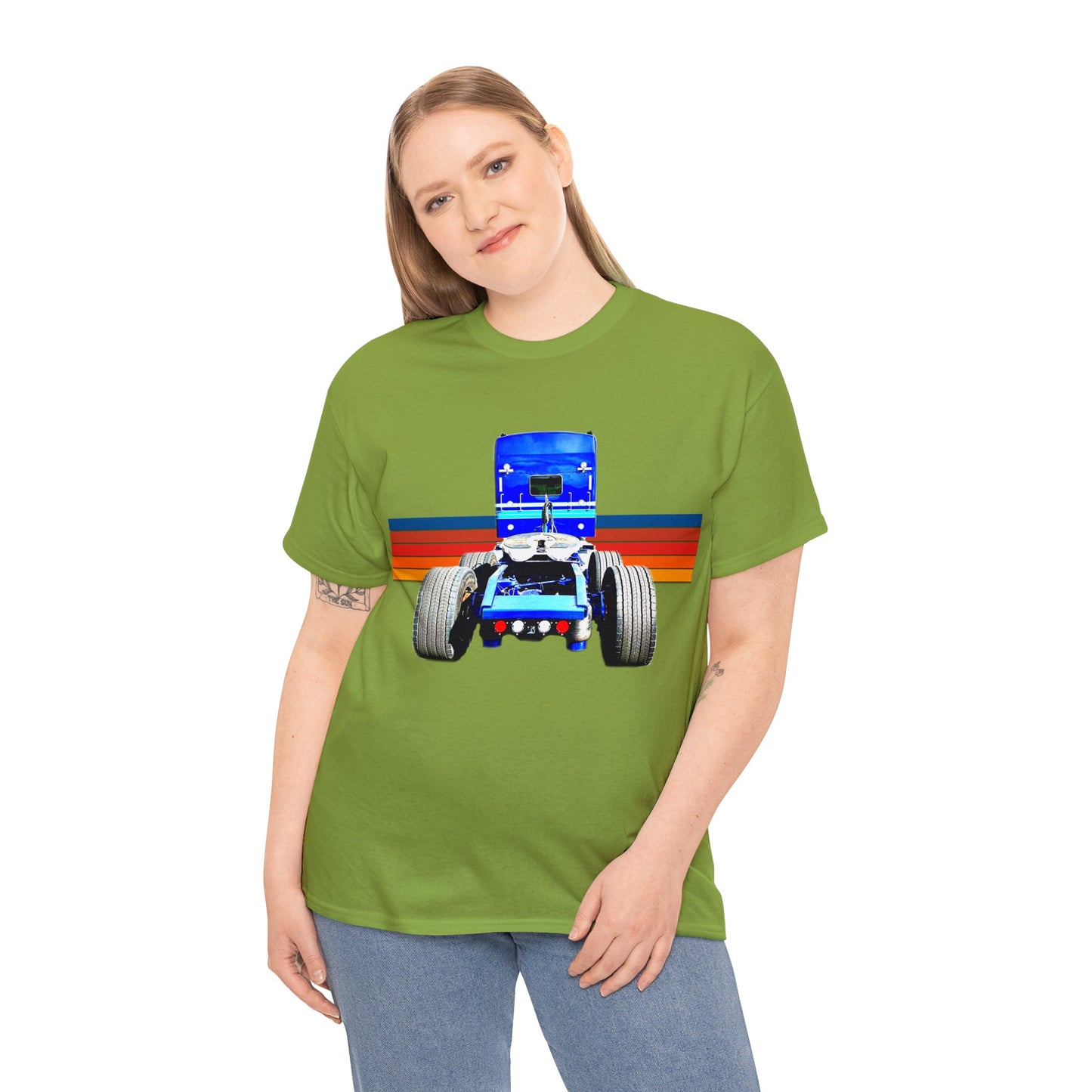 Bobtail Truck, 18 Wheeler, Ken, Trucker, Gift for Trucker Heavy Cotton Tee