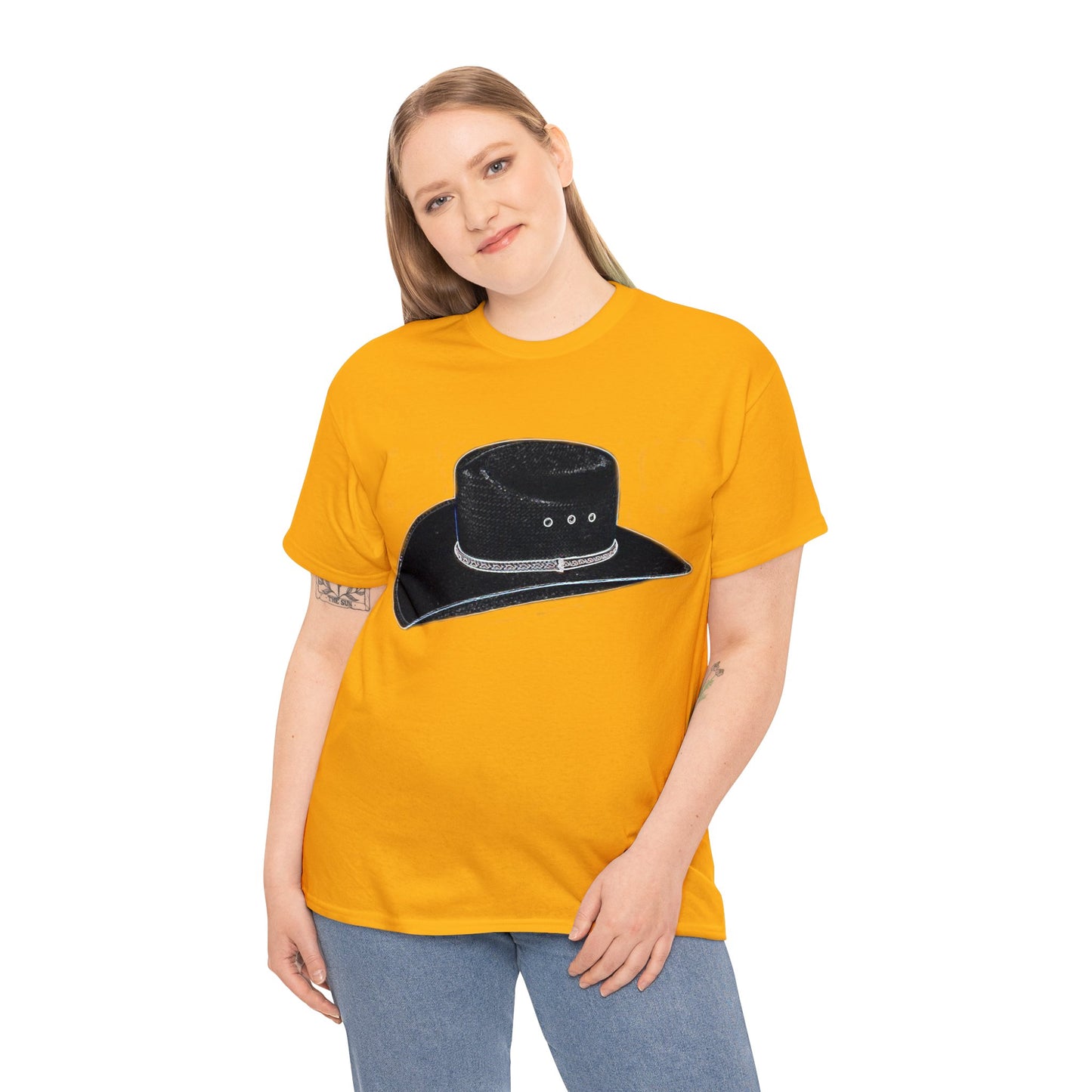 Vintage Retro Cowboy Cowgirl Hat Stetson Heavy Cotton Tee