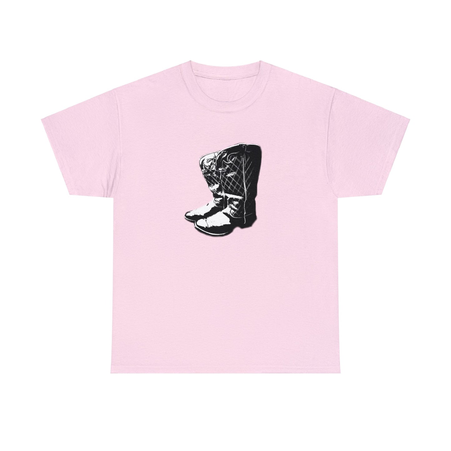 Vintage Cowboy Boots, Western Cowgirl Boots Heavy Cotton Tee