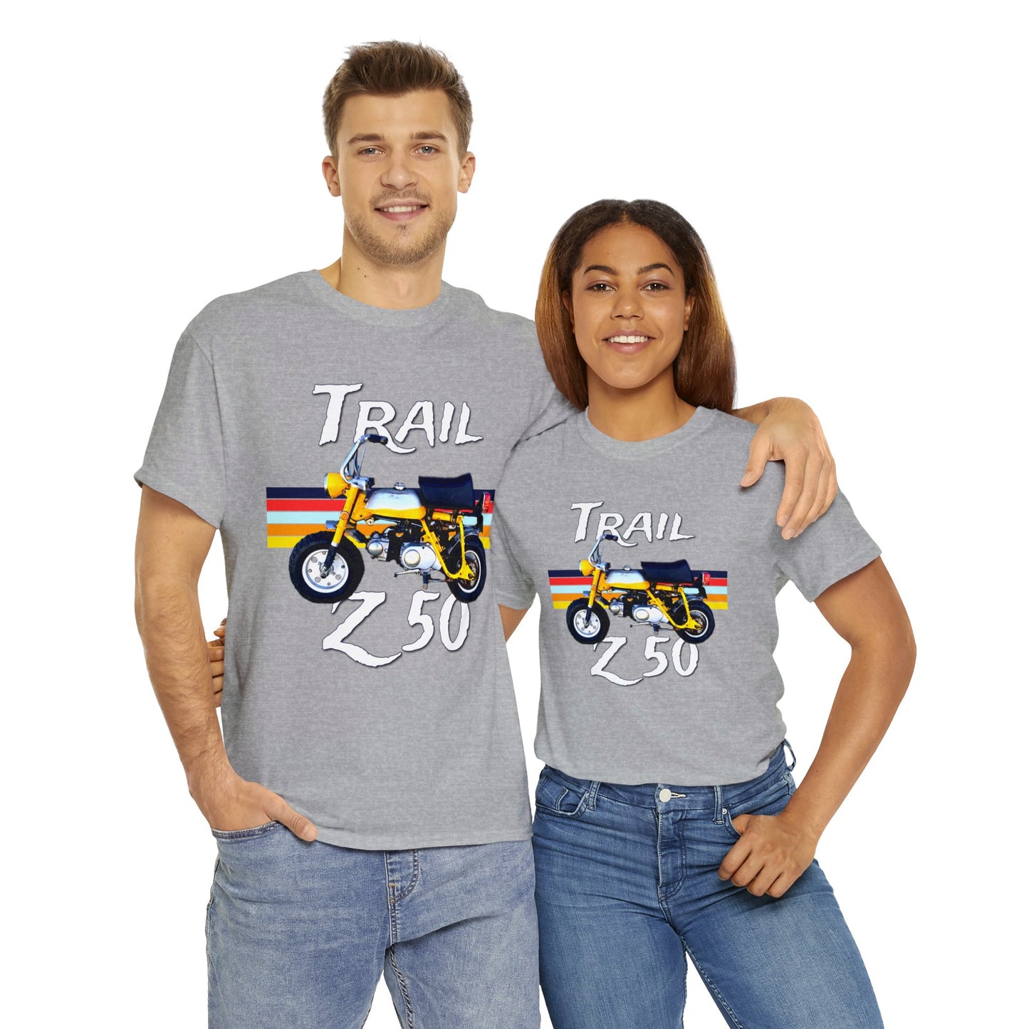 Trail Z 50 Vintage Mini Bike Monkey Motorcycle Heavy Cotton Tee