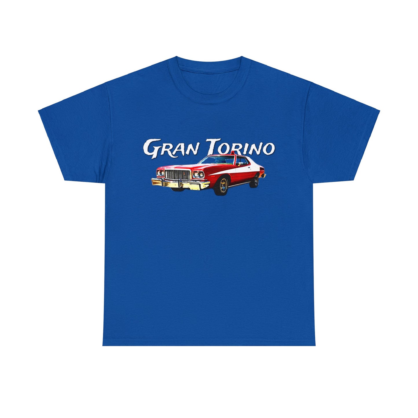 Gran Torino, Vintage Car, Retro Automobile, American Antique Car Heavy Cotton Tee