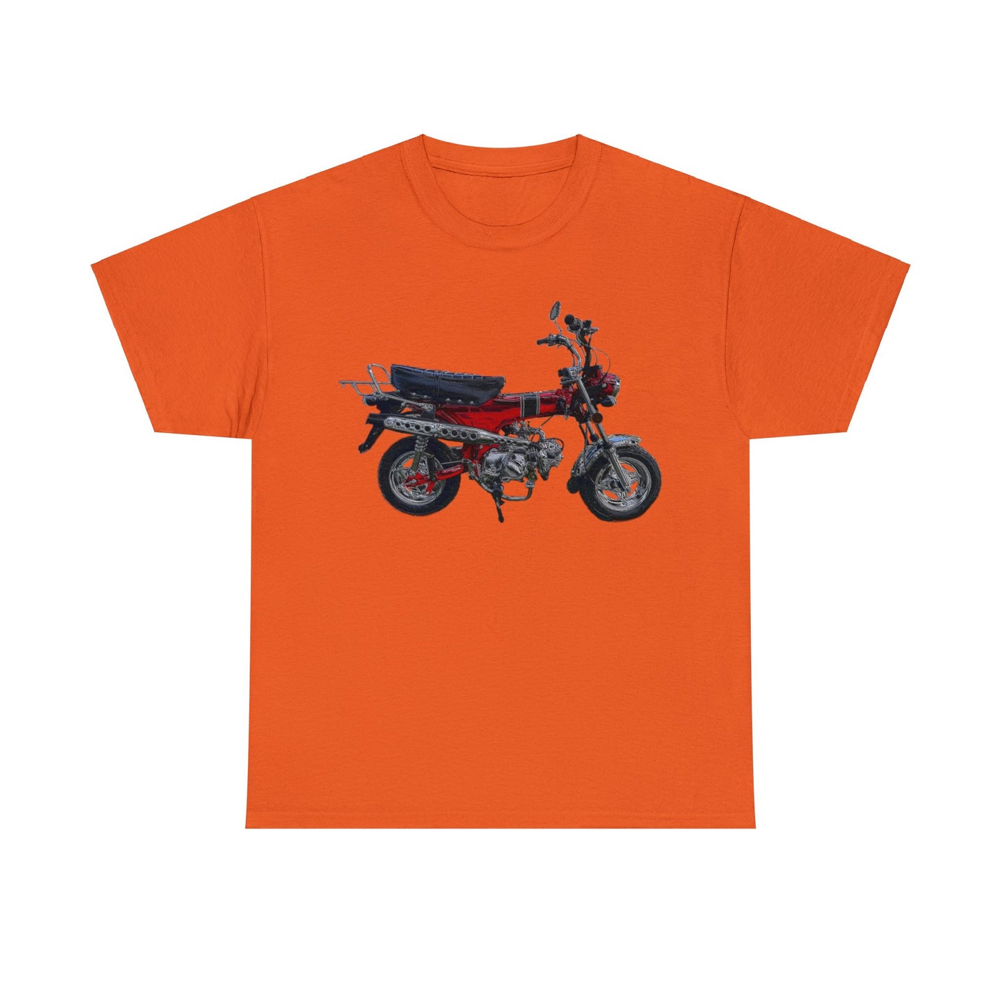 Trail 70 Mini BIke, Vintage Mini Bike, Retro Mini Bike Heavy Cotton Tee