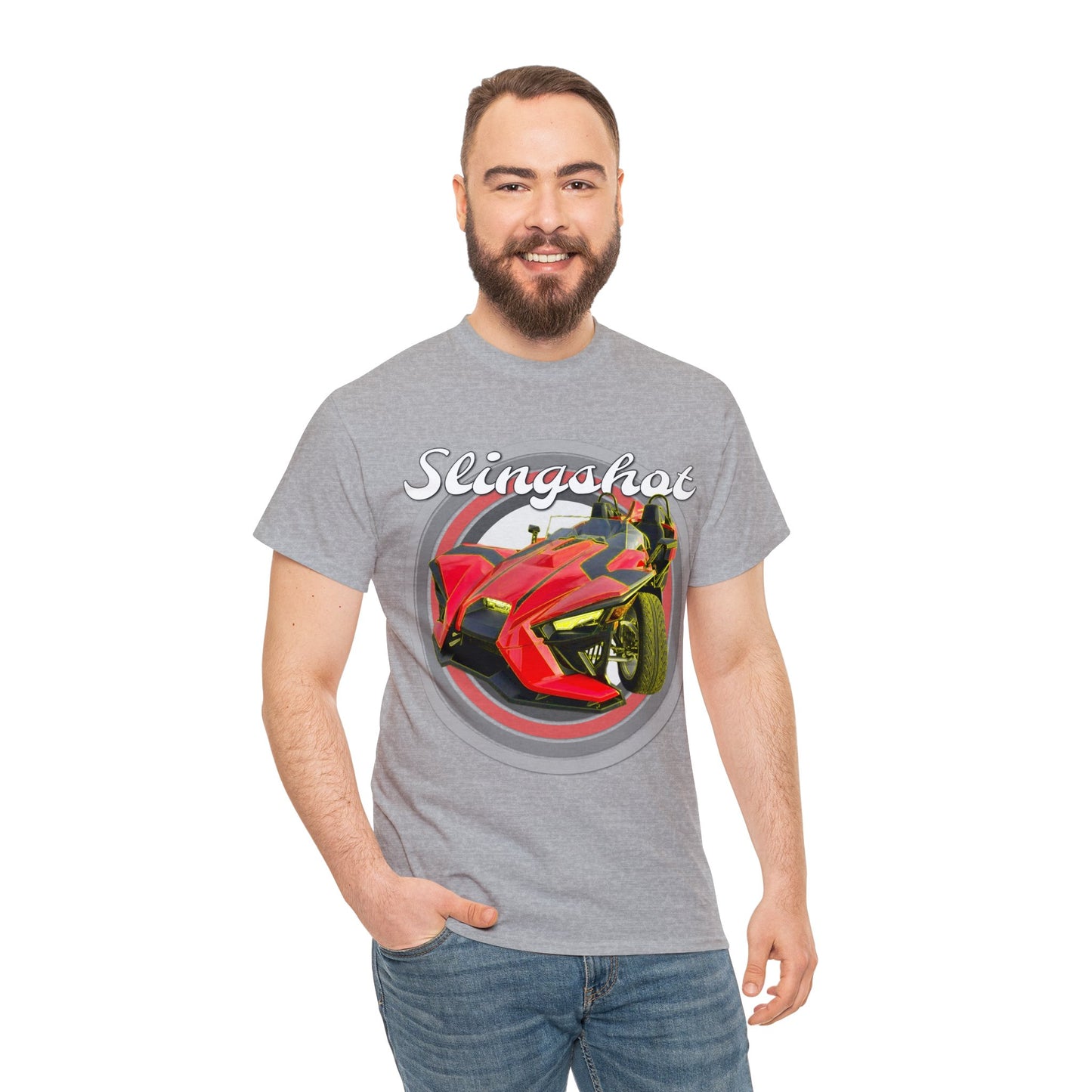 Sling Shot Three Wheel Car, Slingshot Convertible Heavy Cotton Tee