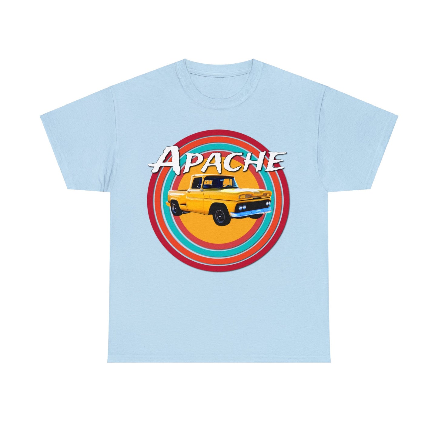 Apache C 10 Pickup Truck, 1960's Pickup Truck, Cool Vintage Pickup Truck Heavy Cotton Tee