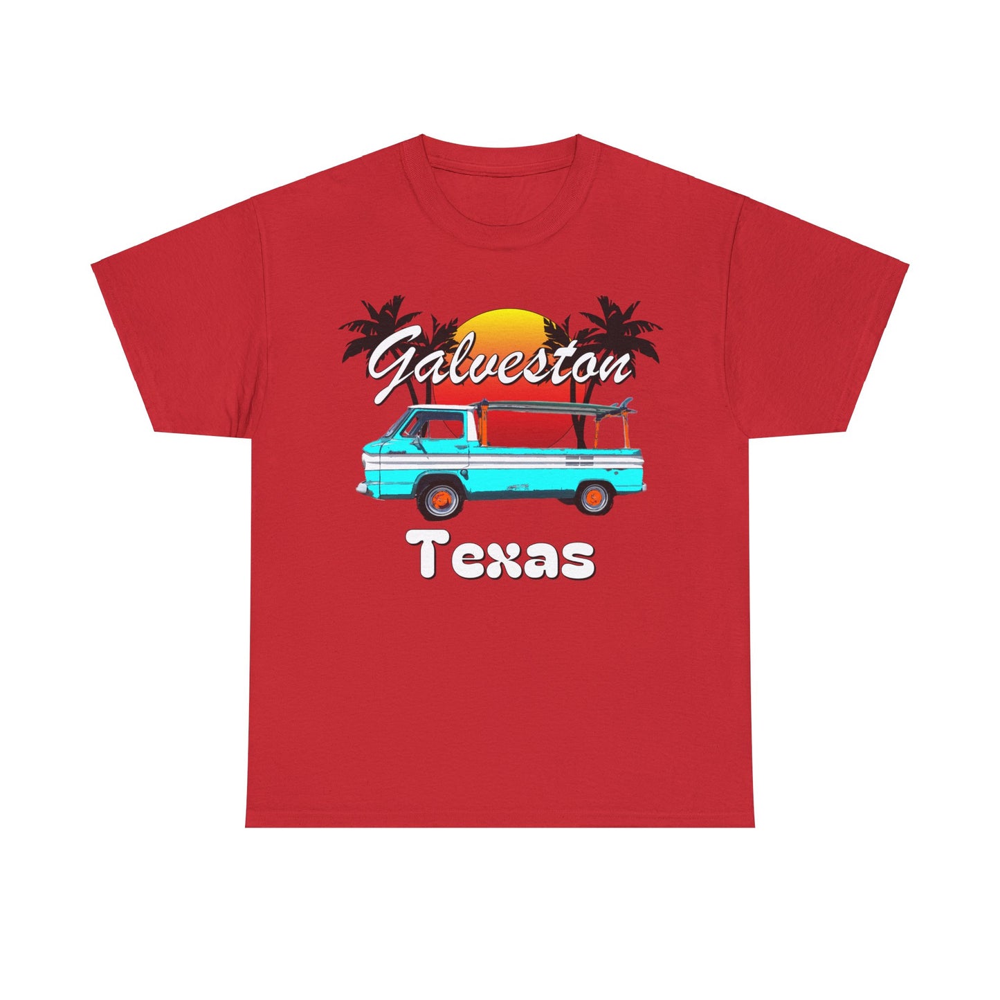 Galveston Island Texas, Galveston Beach, Vintage Galveston Island Heavy Cotton Tee