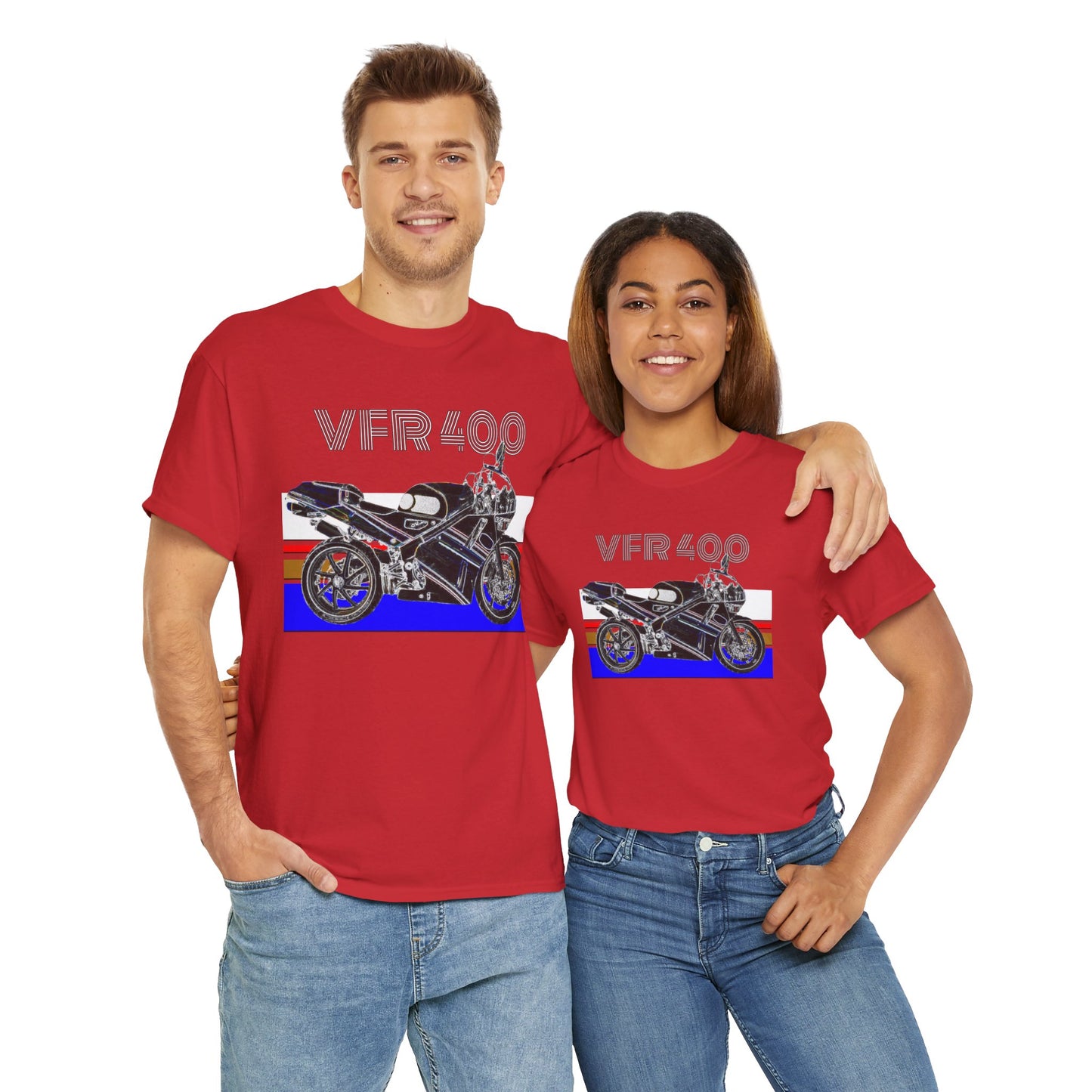 VFR 400 Motorcycle, Street Bike, Street Motorcycle, Sport Bike Heavy Cotton Tee