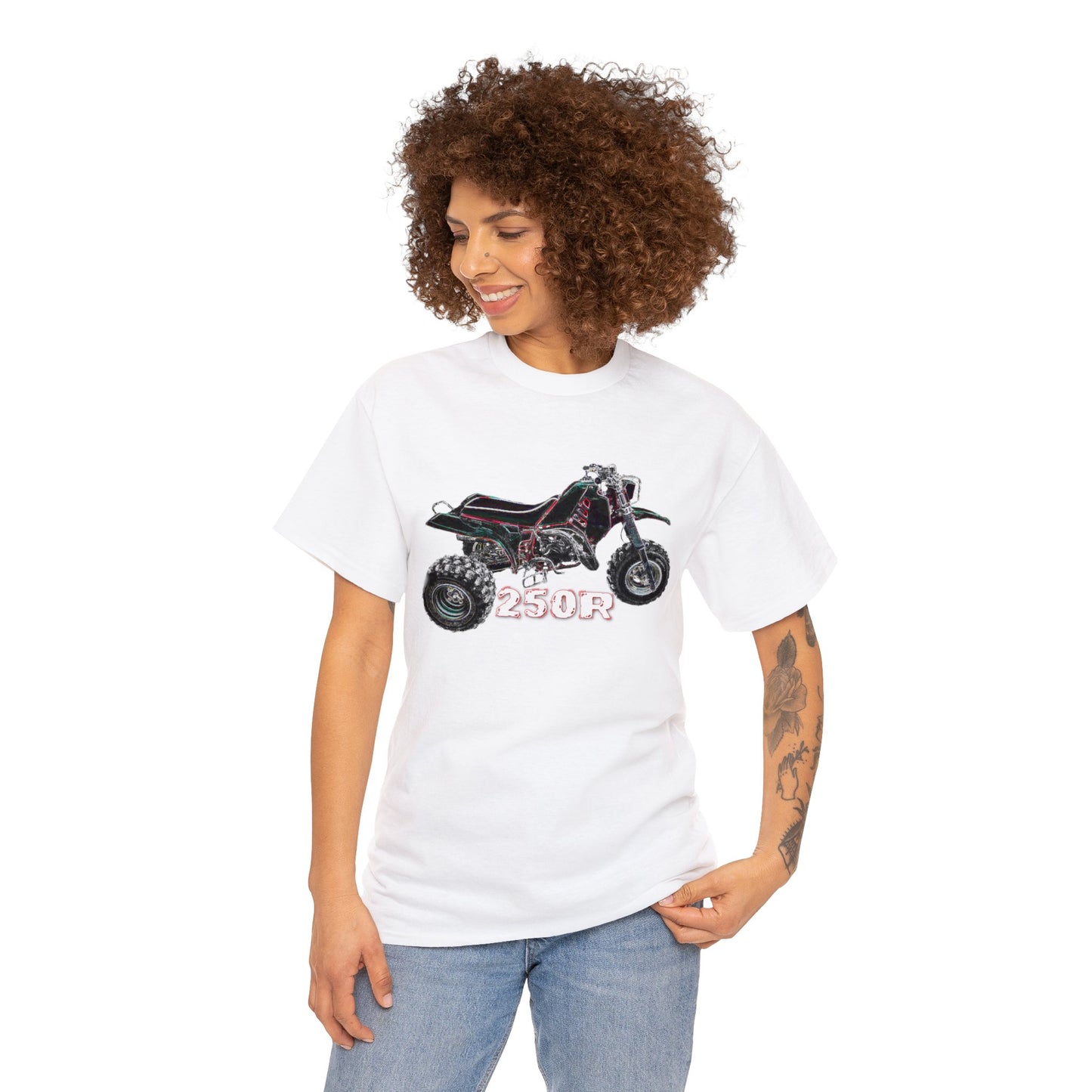 3 Wheeler, Vintage Three Wheeler, All Terrain Vehicle, 250R Heavy Cotton Tee