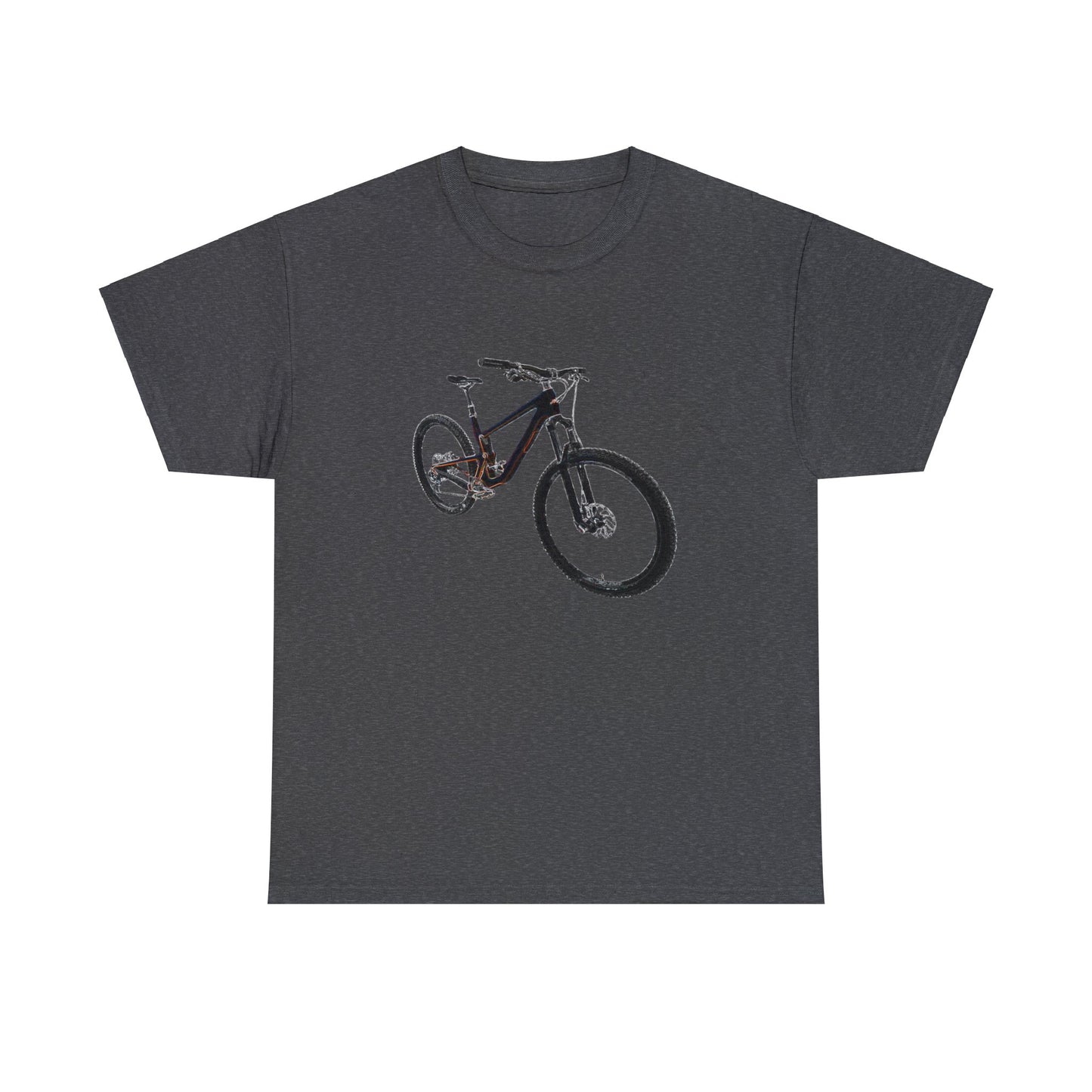 Mountain Bike, Mountain Biker, Full Suspension Mountain Bike, MTB Heavy Cotton Tee