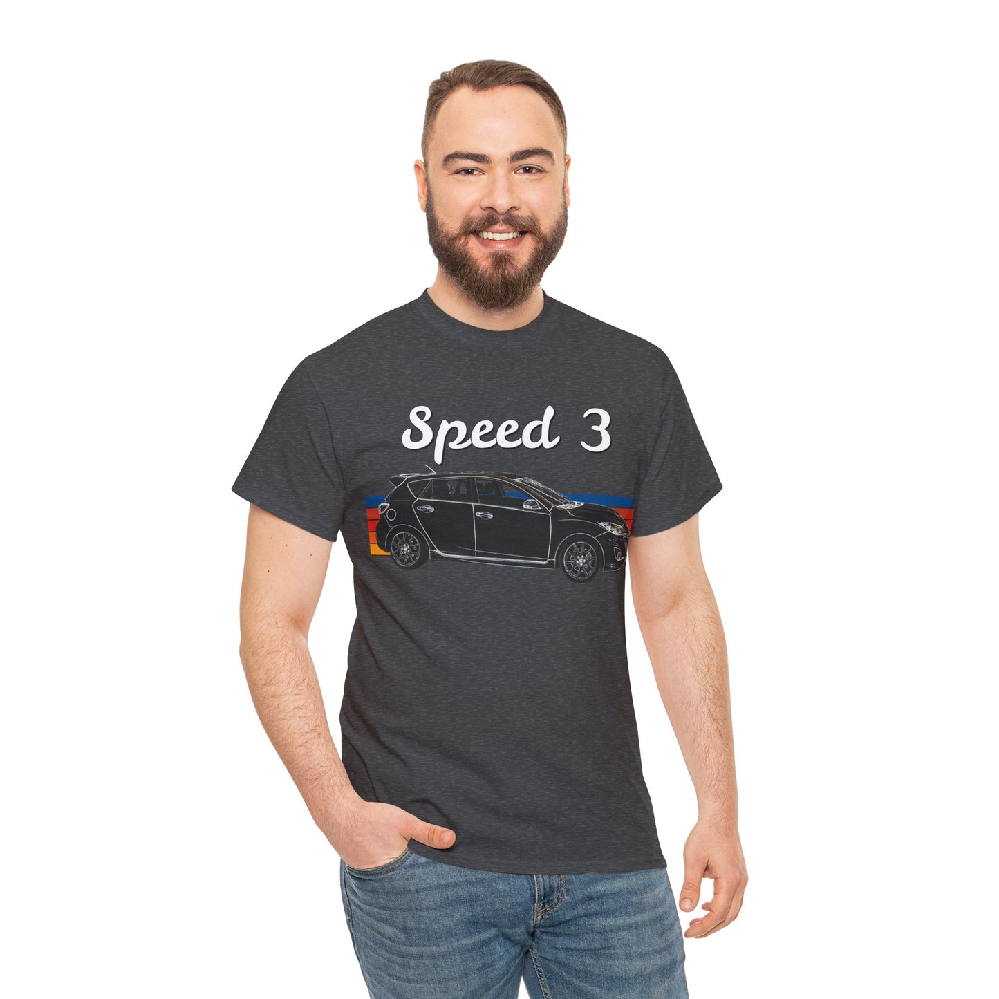 Speed 3 Hot Hatch Turbo Charged Car Subie Heavy Cotton Tee