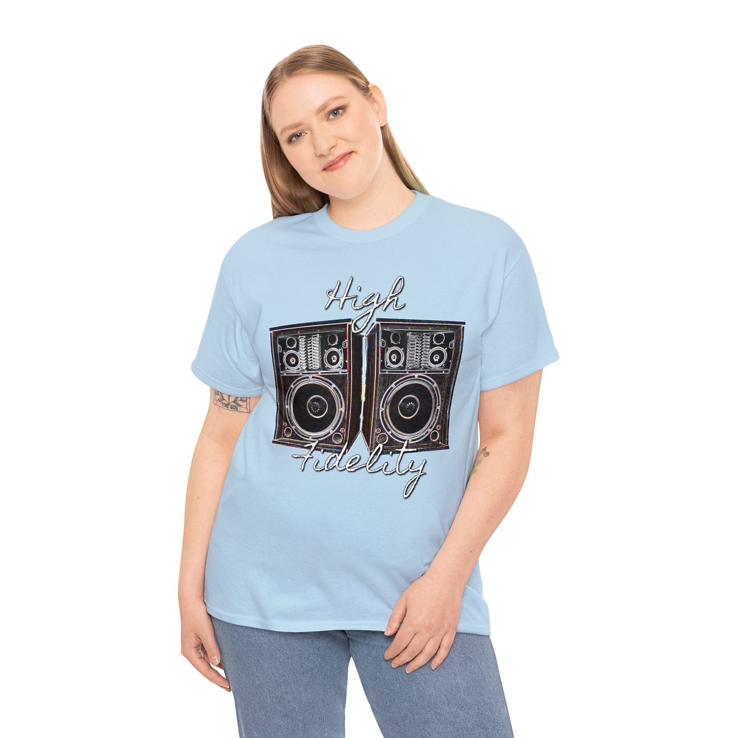 Audiophile, Vintage Stereo Speakers, High Fidelity, Lover of Music, Vintage Heavy Cotton Tee