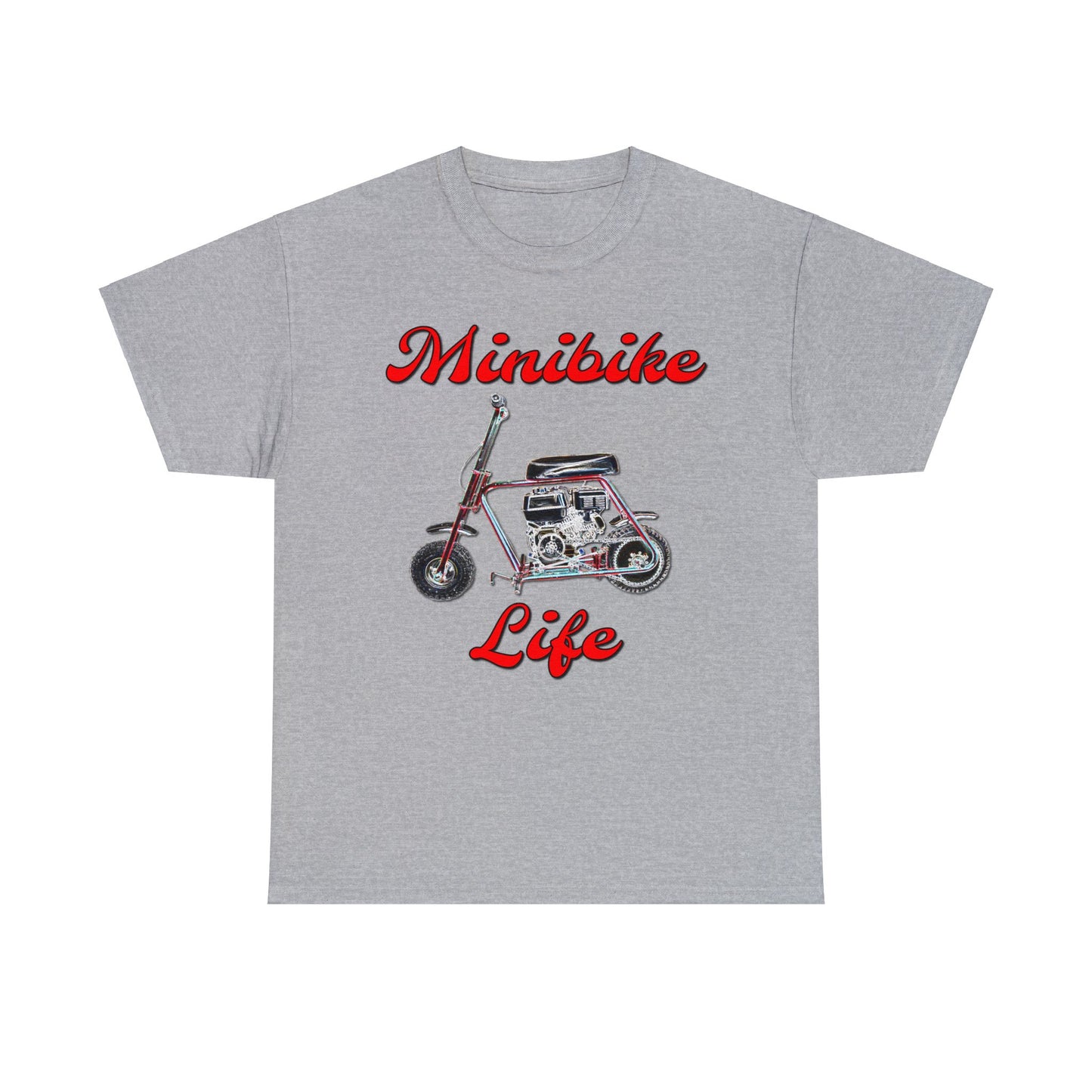 Mini Bike, Scooter, Vintage Moped, Manco Streaker, Mini Motorcycle Heavy Cotton Tee