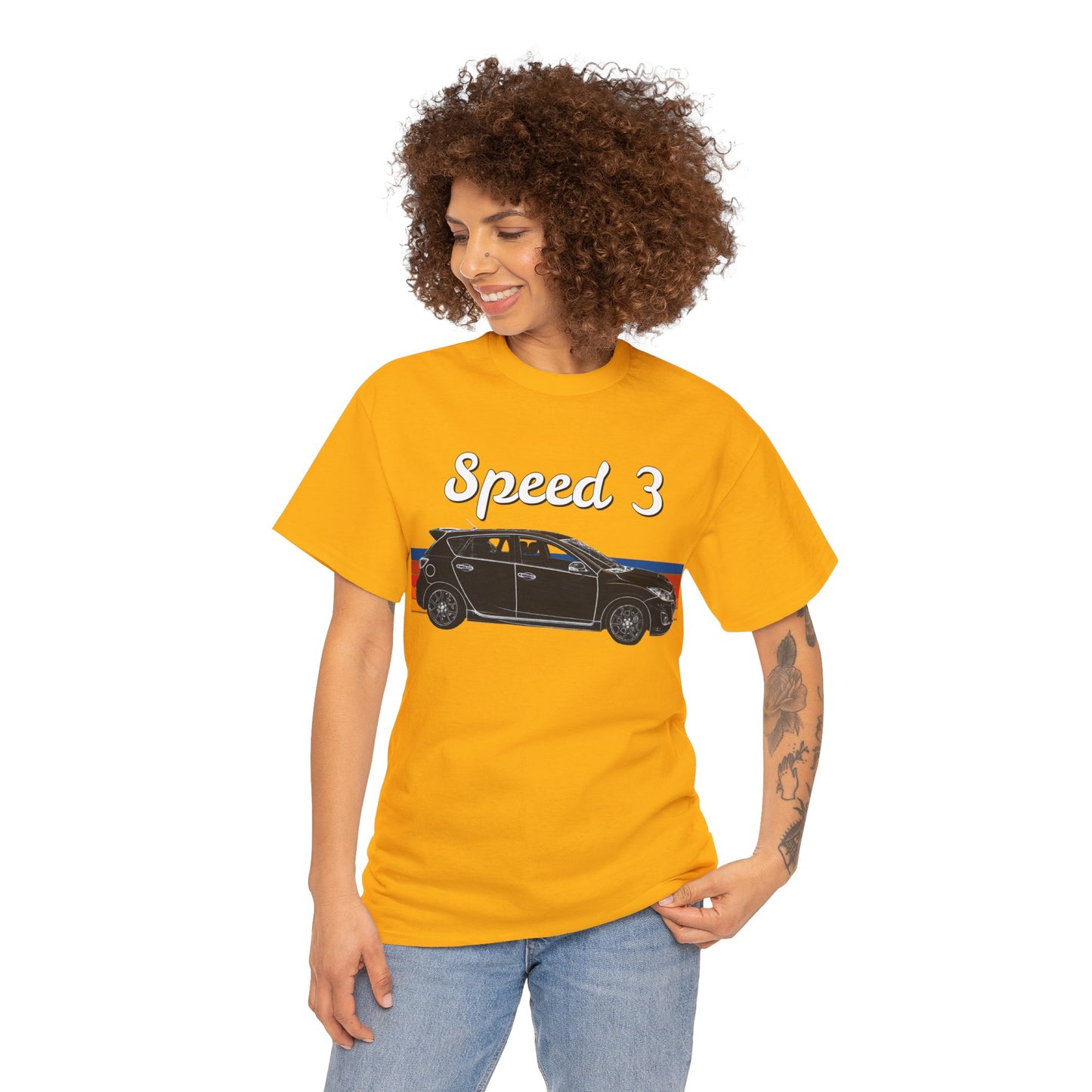 Speed 3 Hot Hatch Turbo Charged Car Subie Heavy Cotton Tee