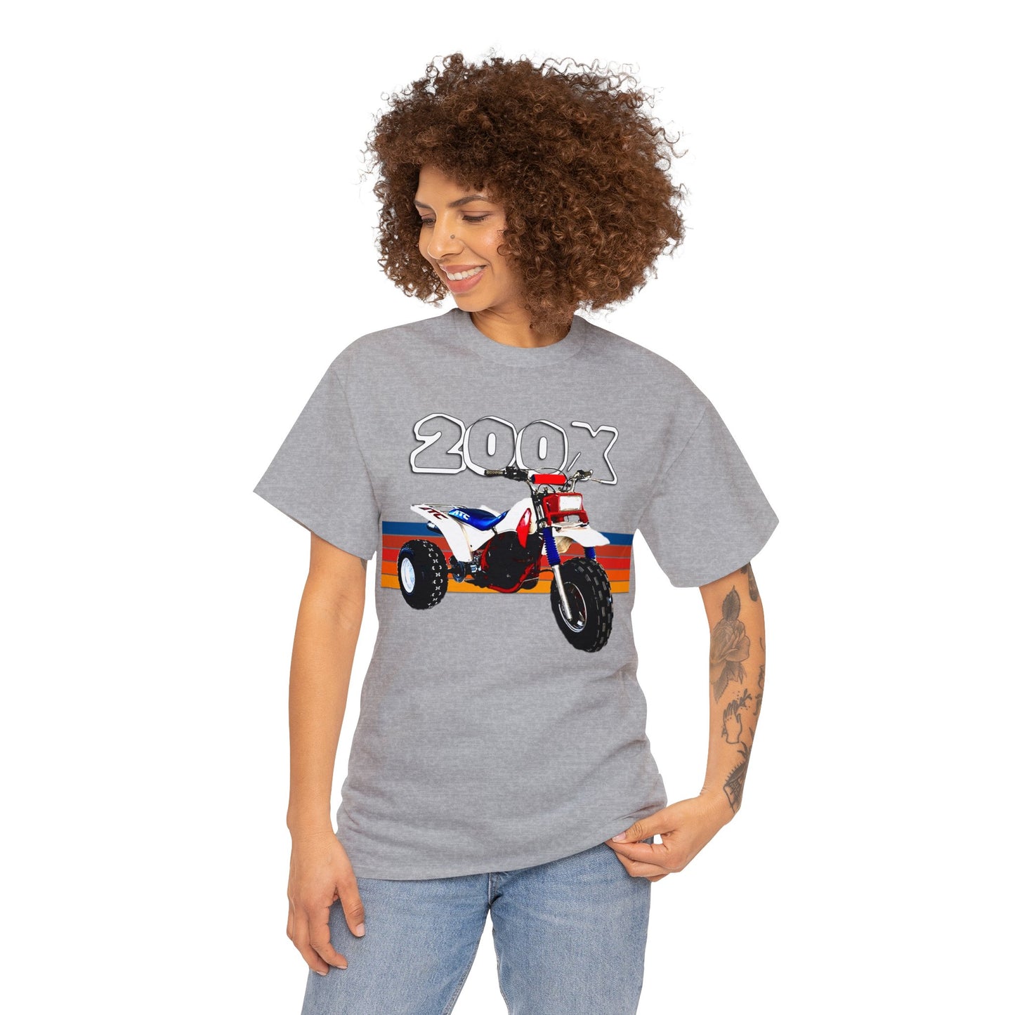 1985 Vintage Retro Three Wheeler ATV ATC 200x Heavy Cotton Tee