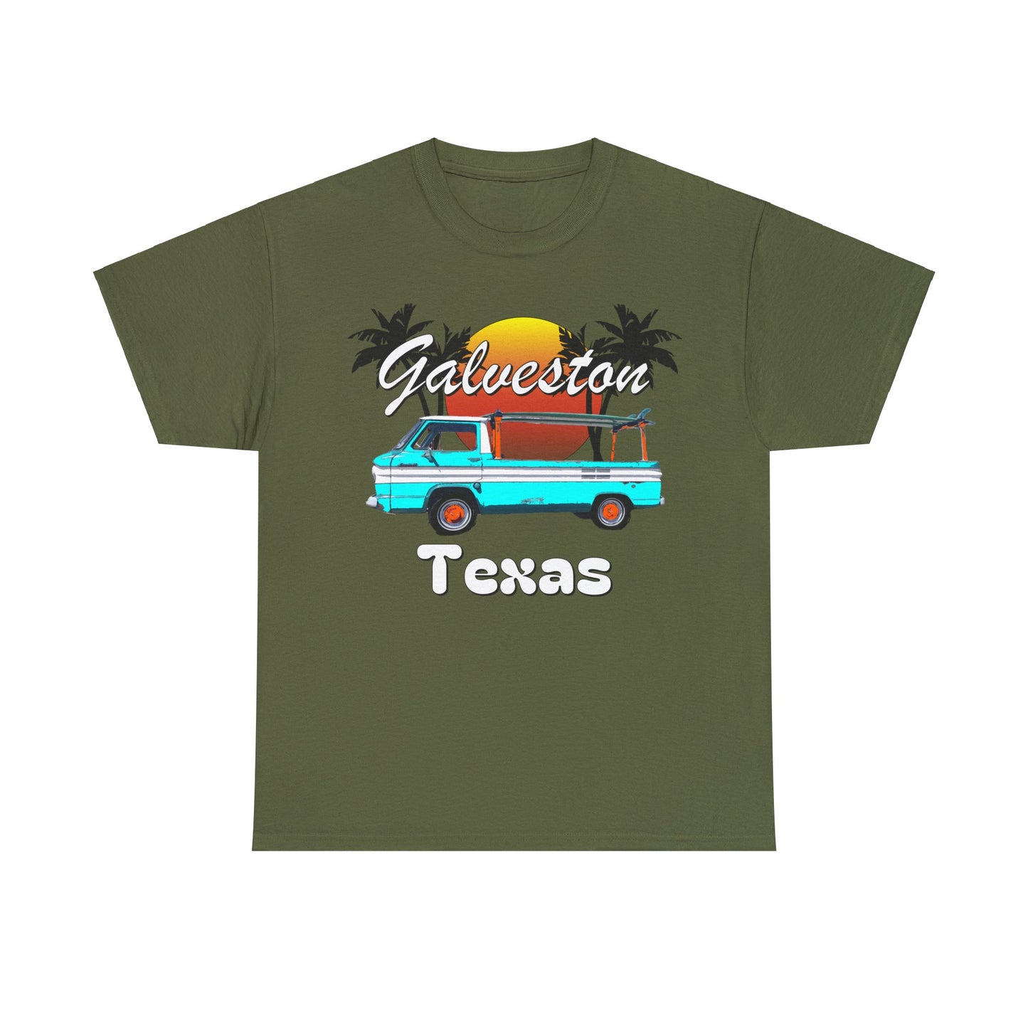 Galveston Island Texas, Galveston Beach, Vintage Galveston Island Heavy Cotton Tee