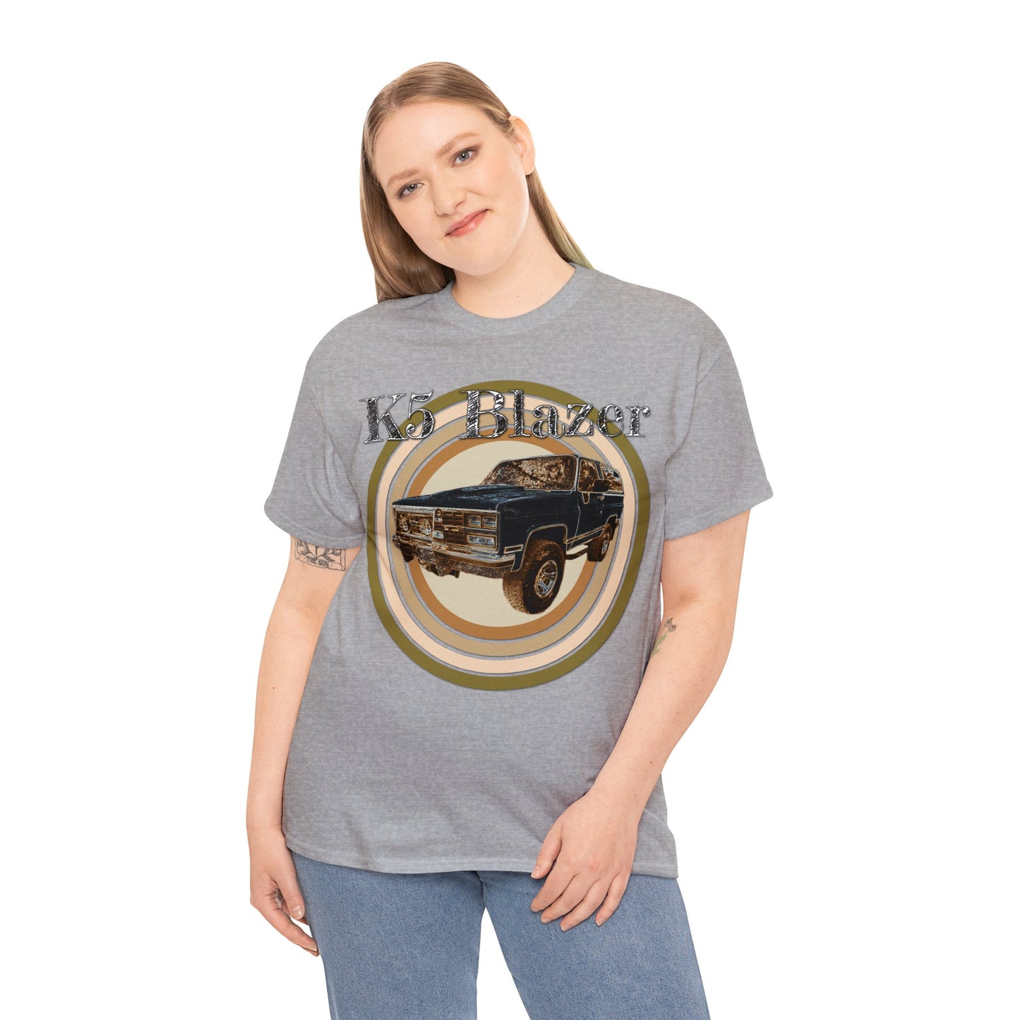 K5 Blazer Truck, 4x4 Truck, Vintage Blazer, Retro Blazer Car Heavy Cotton Tee