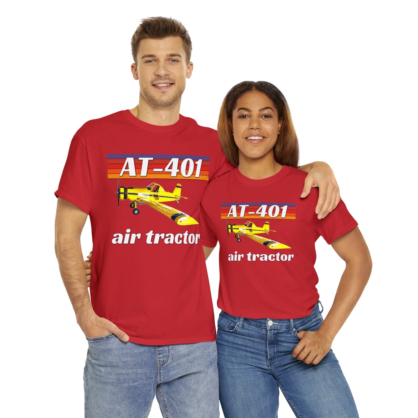 AT 401 Crop Duster Plane, Air Tractor Airplane, Farming Airplane Heavy Cotton Tee