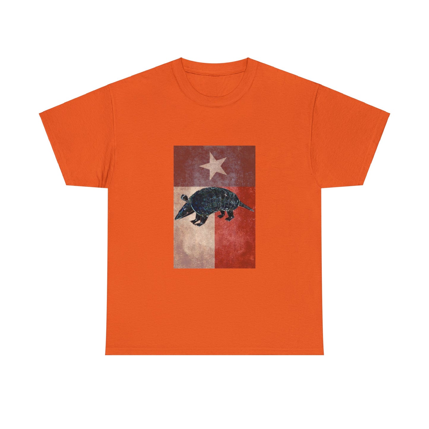 Vintage Texas Flag Armadillo Heavy Cotton Tee