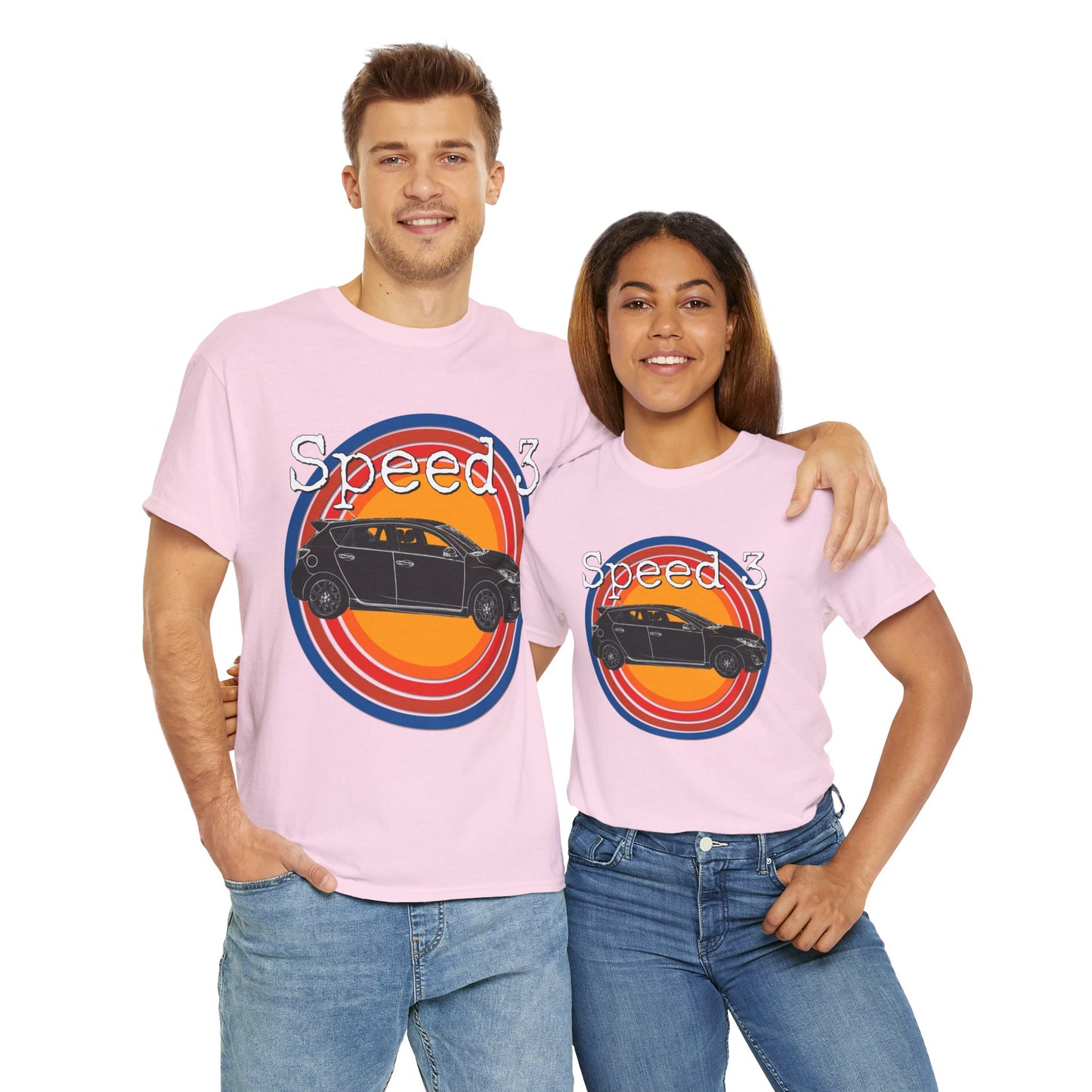 Speed 3 Hot Hatch Turbo Charged Car Subie Heavy Cotton Tee