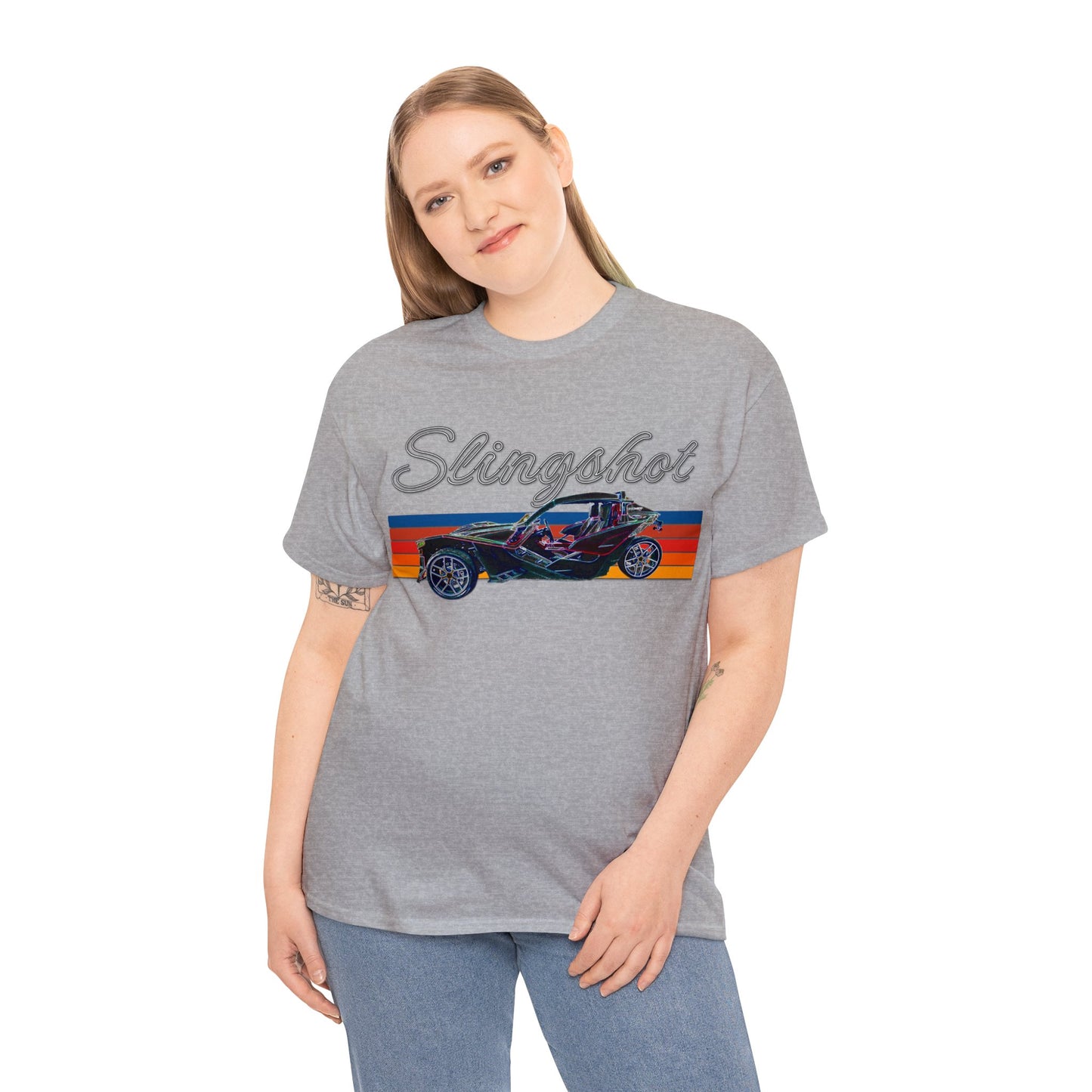 Sling Shot Three Wheel Car, Slingshot Convertible Heavy Cotton Tee