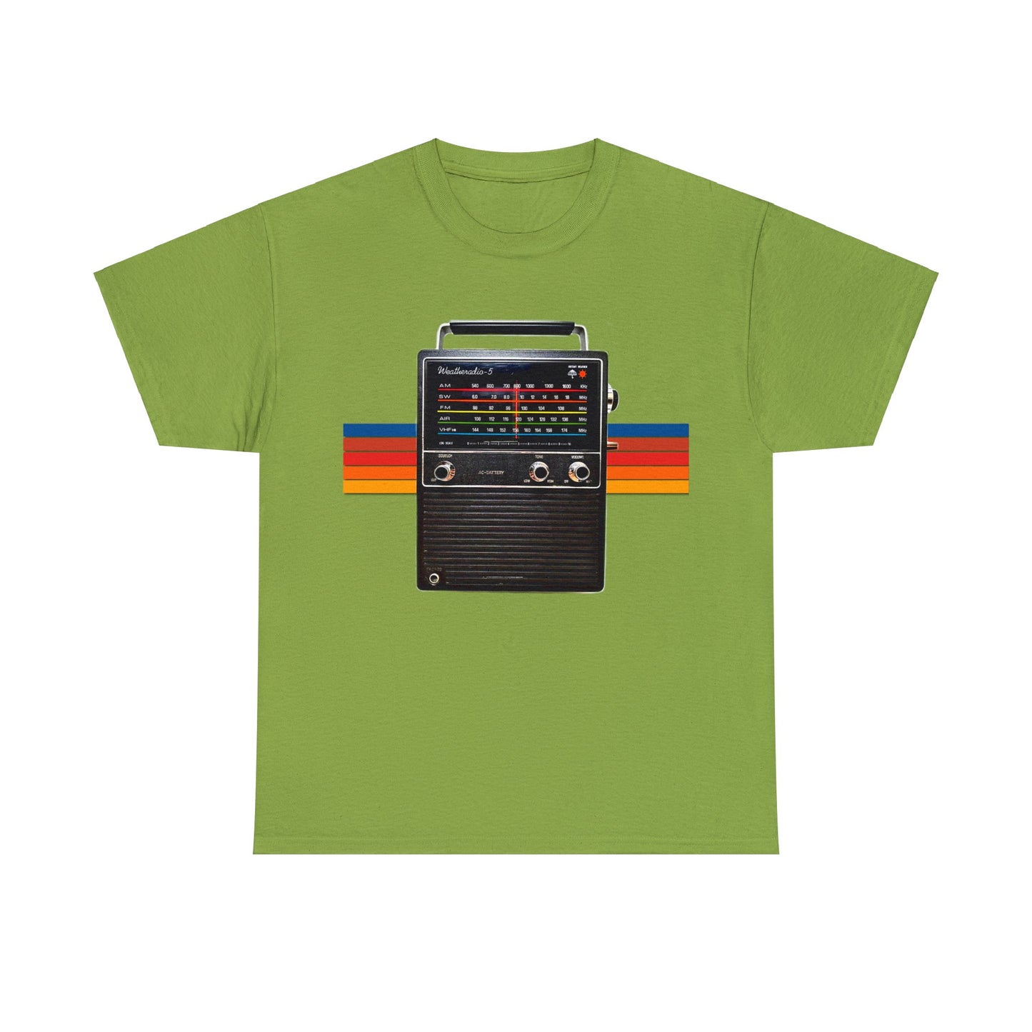 Vintage Retro 1970s AM FM Shortwave Radio Heavy Cotton Tee