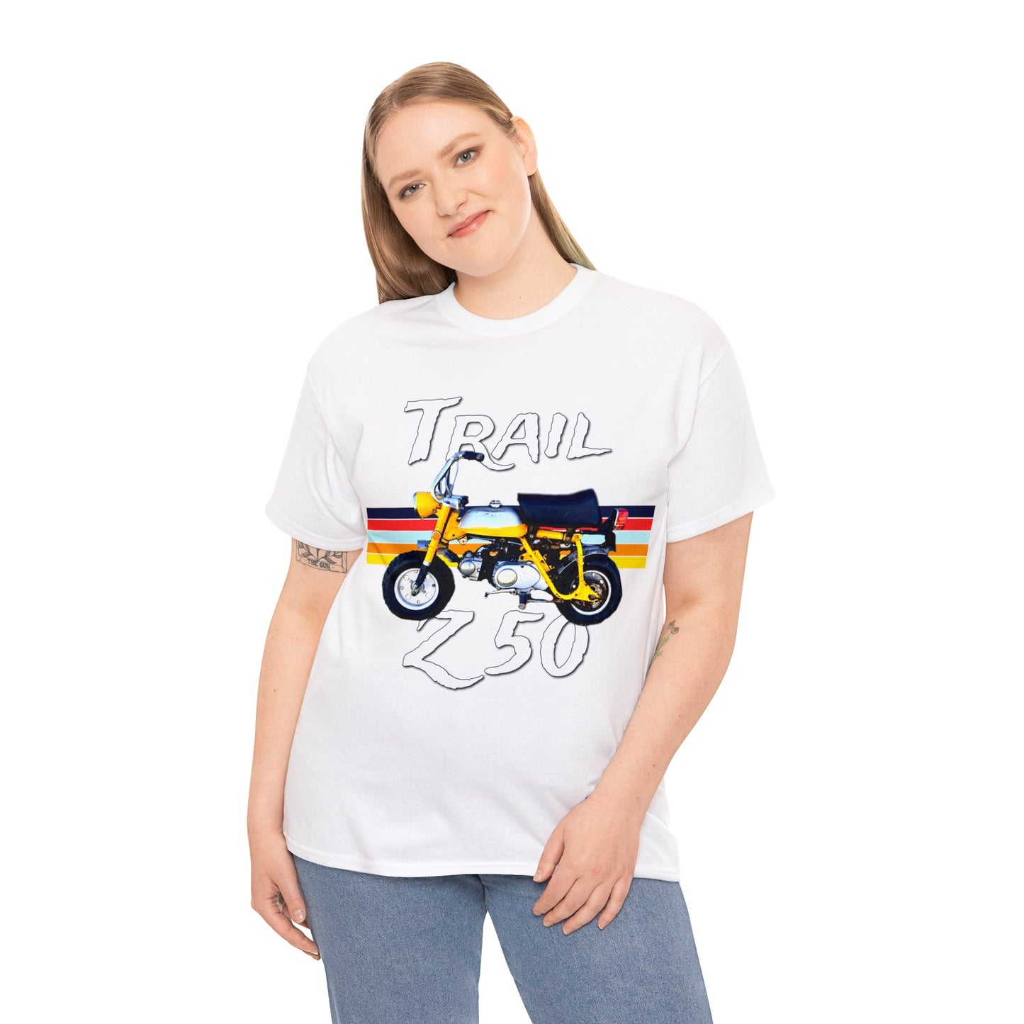 Trail Z 50 Vintage Mini Bike Monkey Motorcycle Heavy Cotton Tee