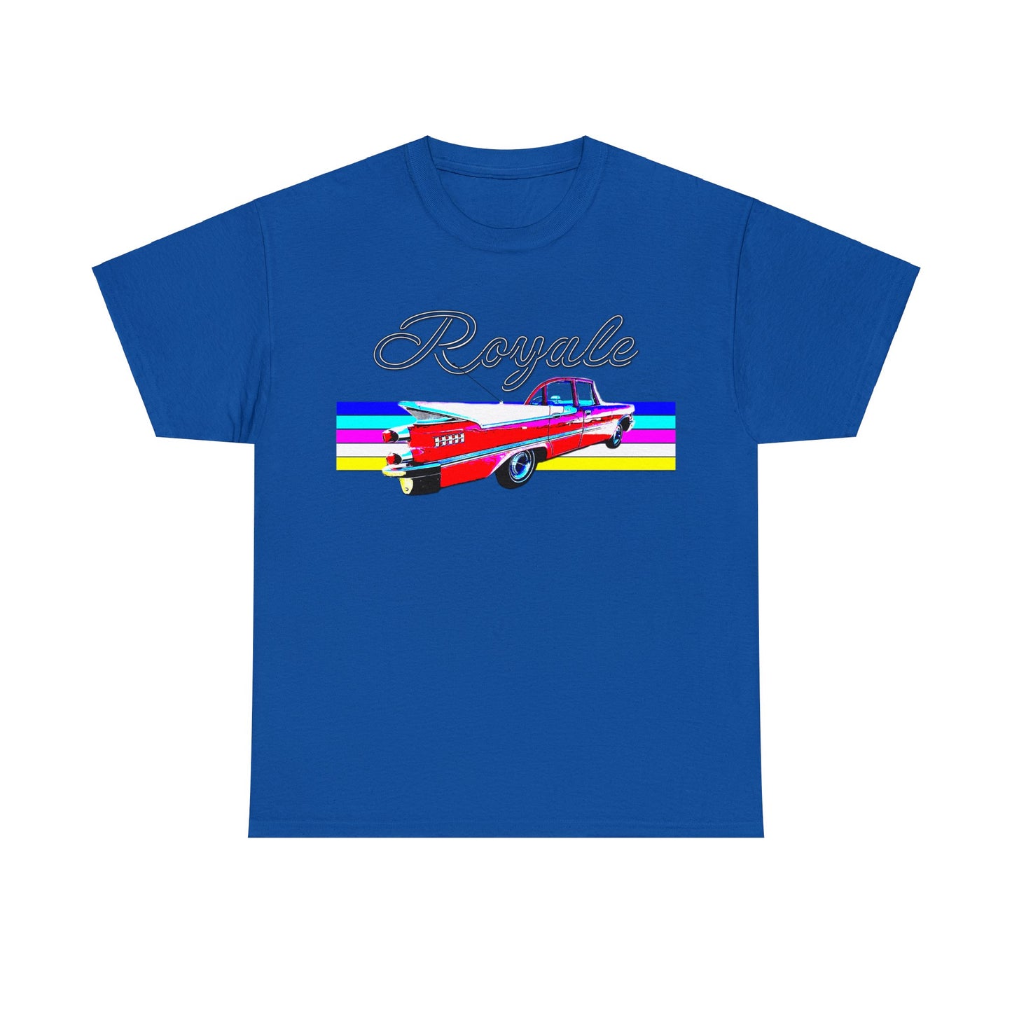 1959 Royale Vintage Car, Antique Automobile, American Made Heavy Cotton Tee