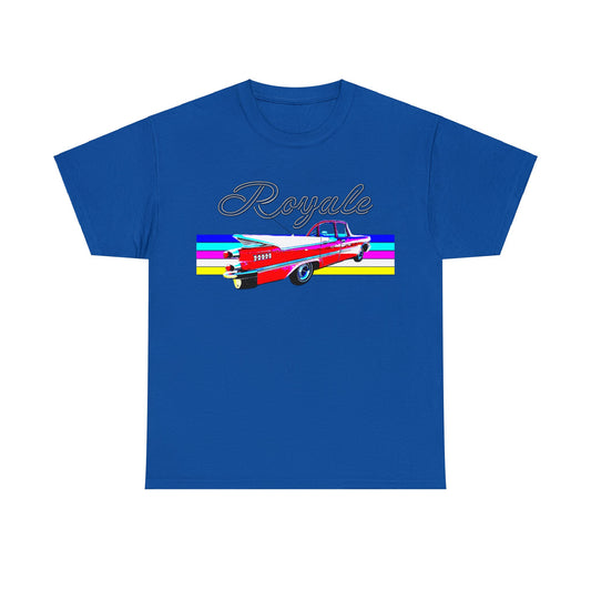 1959 Royale Vintage Car, Antique Automobile, American Made Heavy Cotton Tee