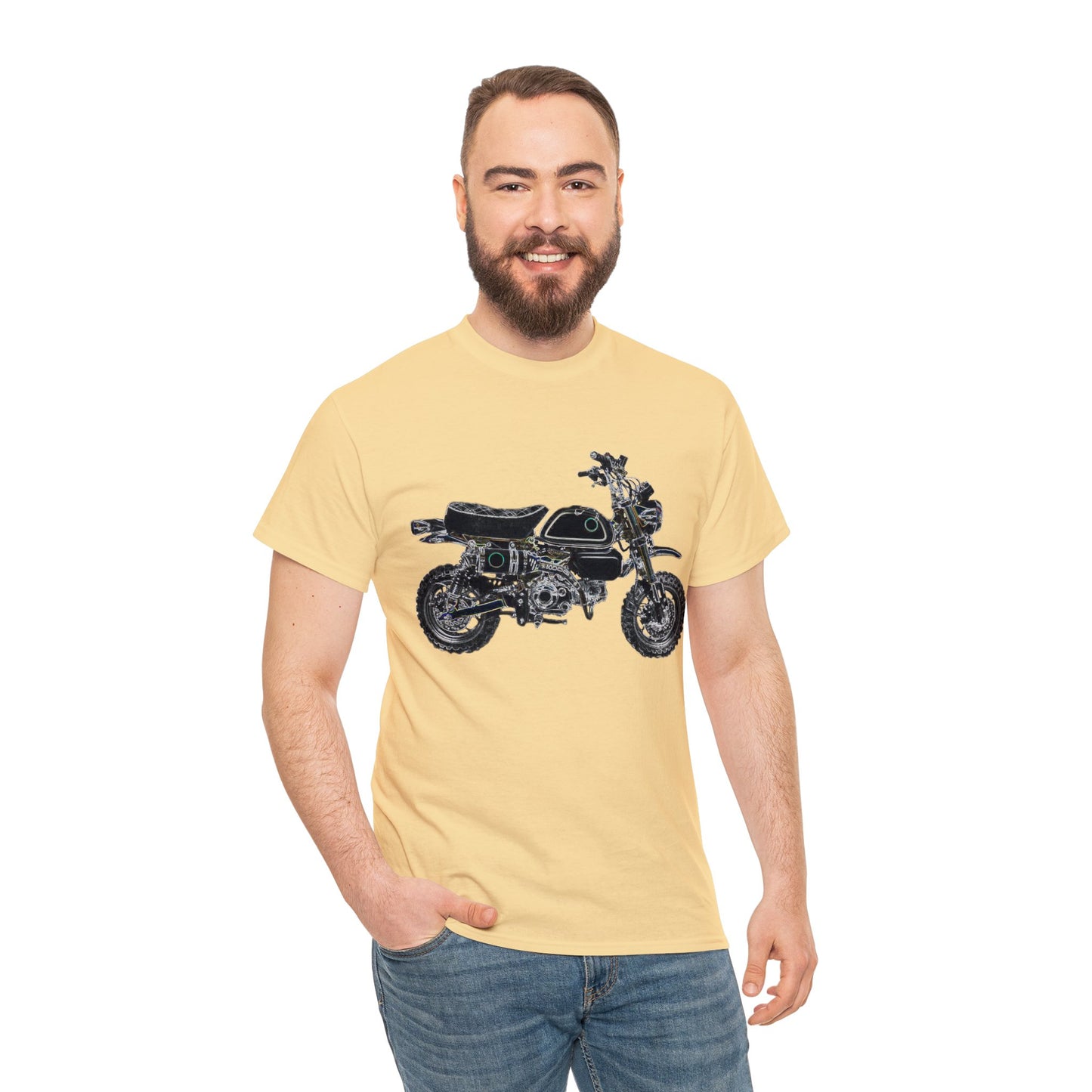 125Z Monkey Motorcycle, Mini Bike, Motocross, Off Road Heavy Cotton Tee