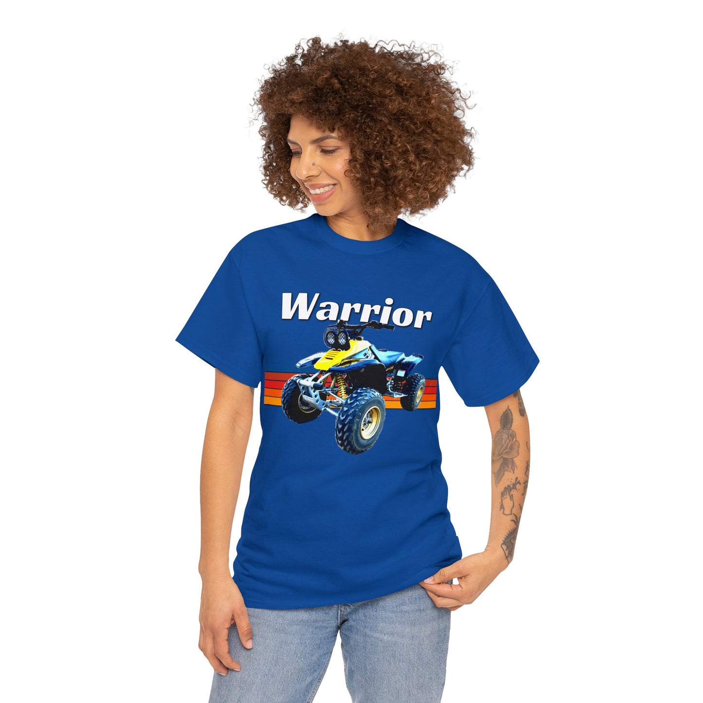 Warrior Quad Bike ATC ATV 4 wheeler Off Road Heavy Cotton Tee