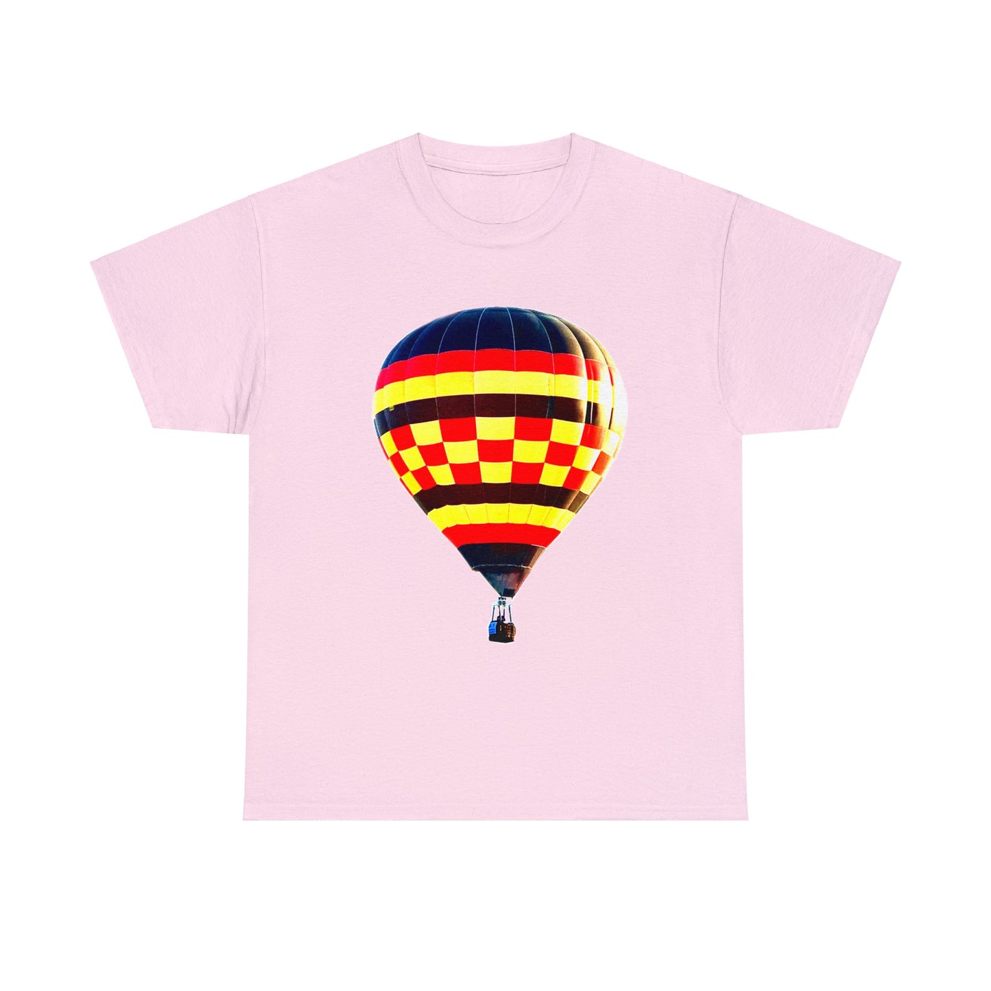 Hot Air Balloon, Balloon Pilot, Colorful Hot Air Balloon Heavy Cotton Tee