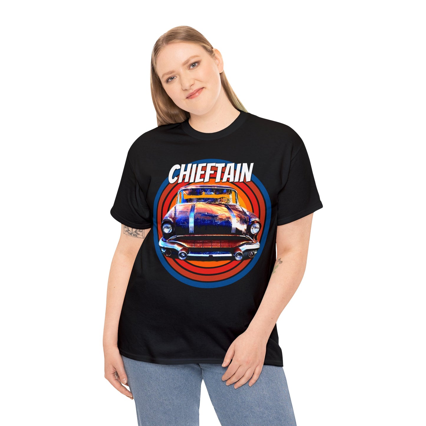 Vintage Chieftain Car, Antique Chieftain American Car Heavy Cotton Tee