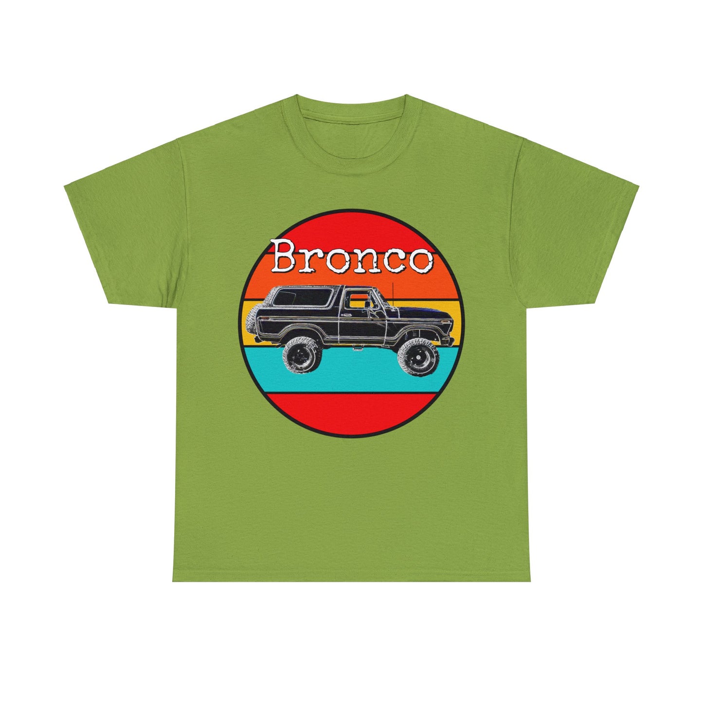 Vintage 4x4 Bronco Truck, Off Road 4 Wheel Drive Heavy Cotton Tee