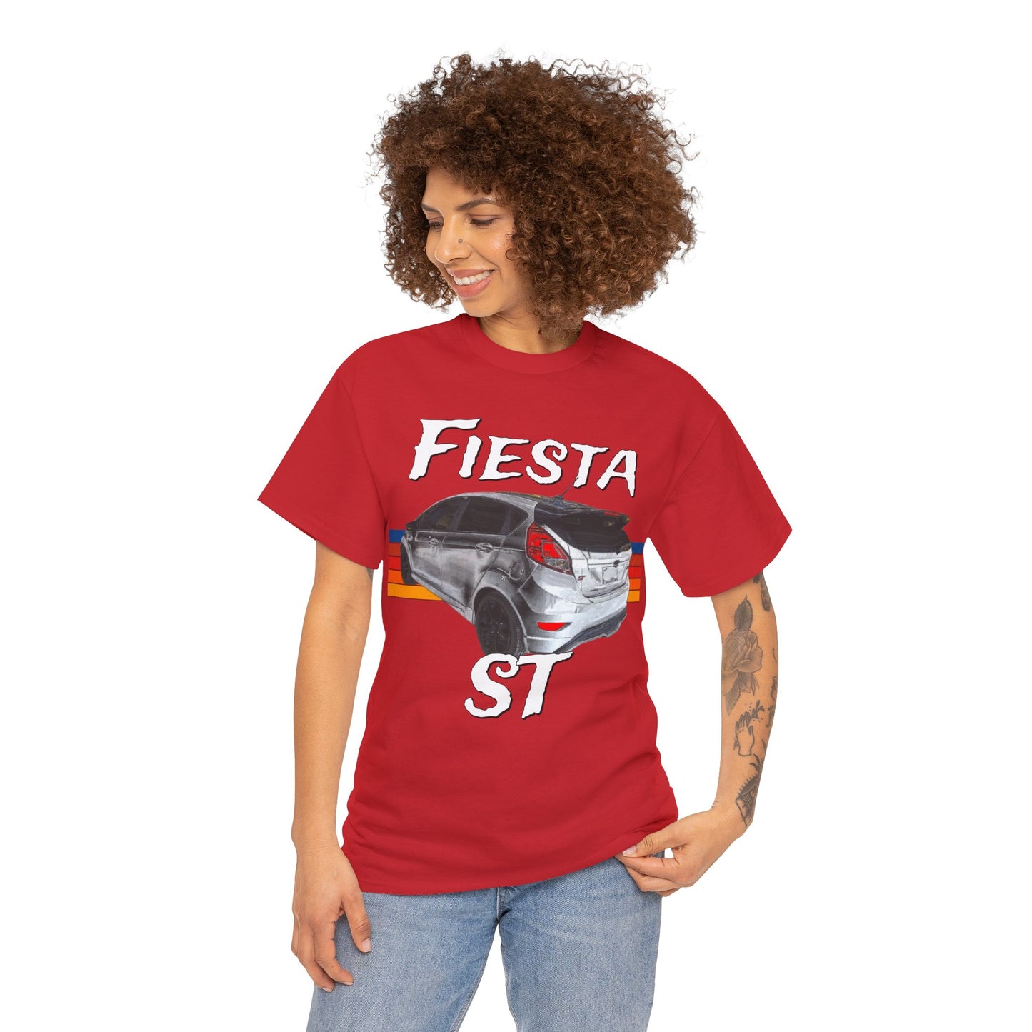 Fiesta ST Hot Hatch Turbo Charged Hatchback Sports Car Heavy Cotton Tee