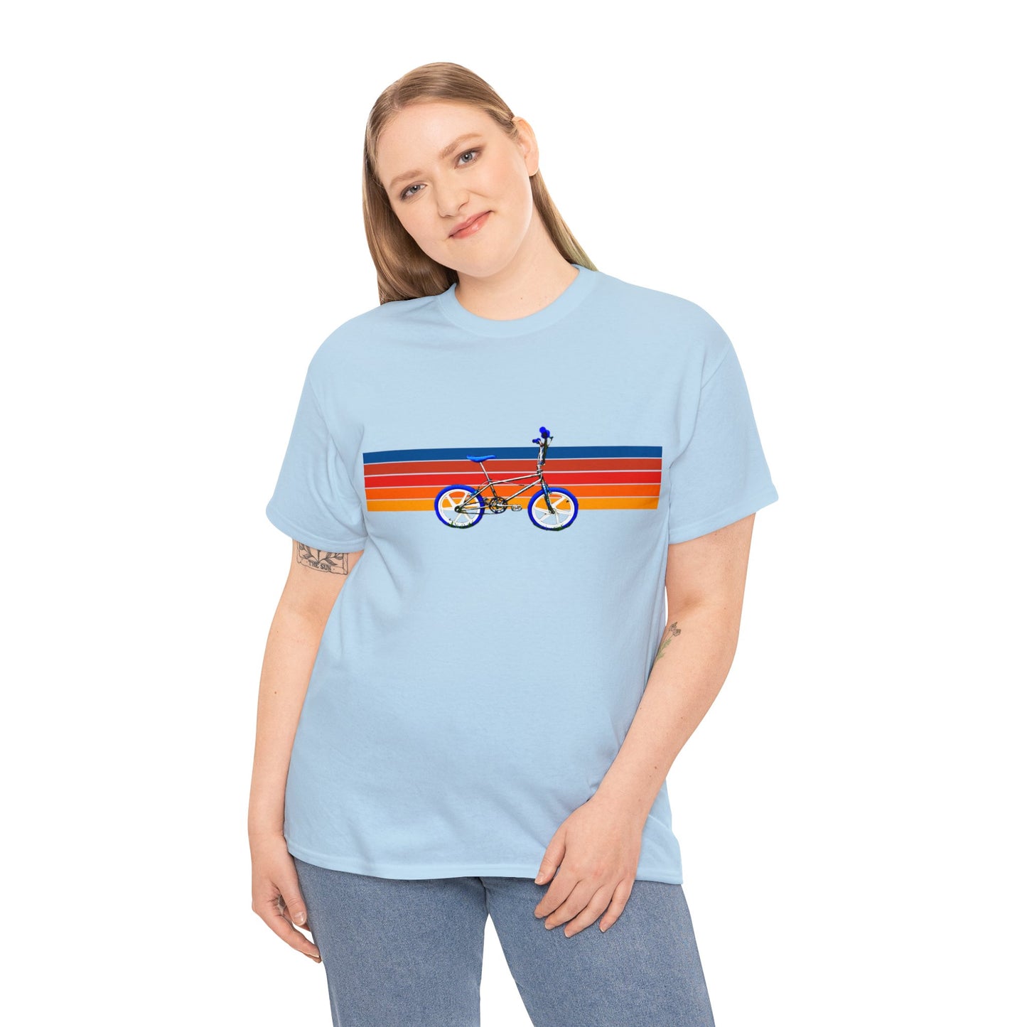 BMX, Old School Bike, Vintage BMX Bike, Retro Dirt Bicycle, 1980's Heavy Cotton Tee