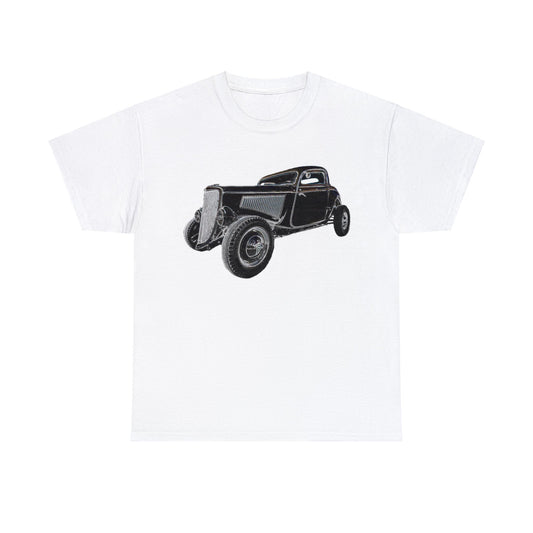 Hot Rod, Retro Rat Rod Car, Antique Automobile, Vintage Car, Rockabilly Heavy Cotton Tee