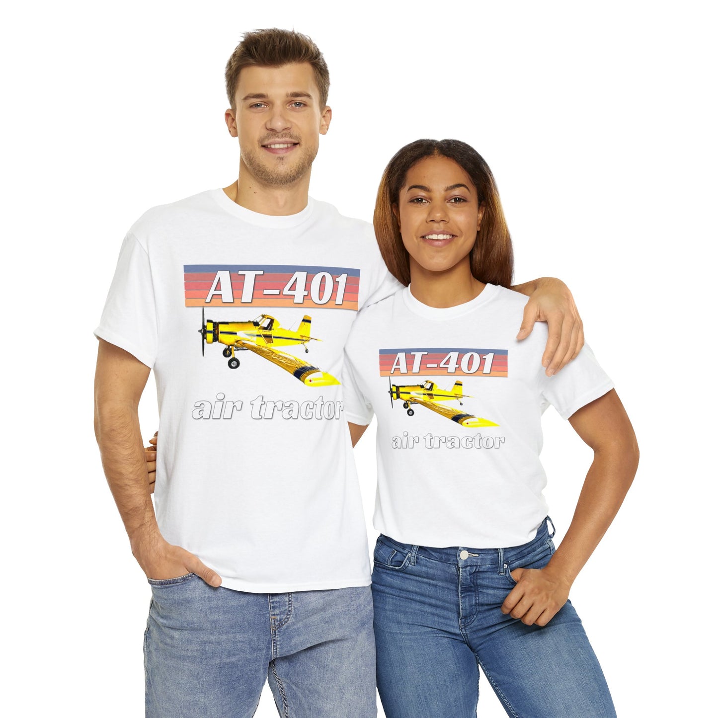 AT 401 Crop Duster Plane, Air Tractor Airplane, Farming Airplane Heavy Cotton Tee