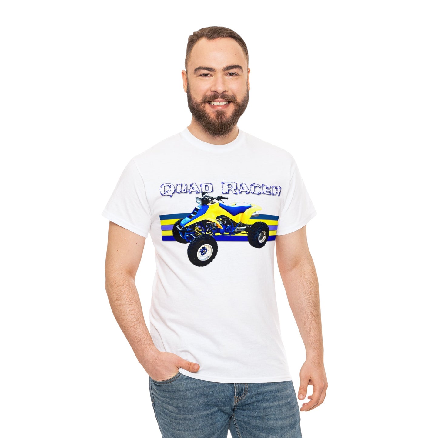 Quad Racer Quad ATV, Banshee Four Wheeler, Quad Bike Heavy Cotton Tee