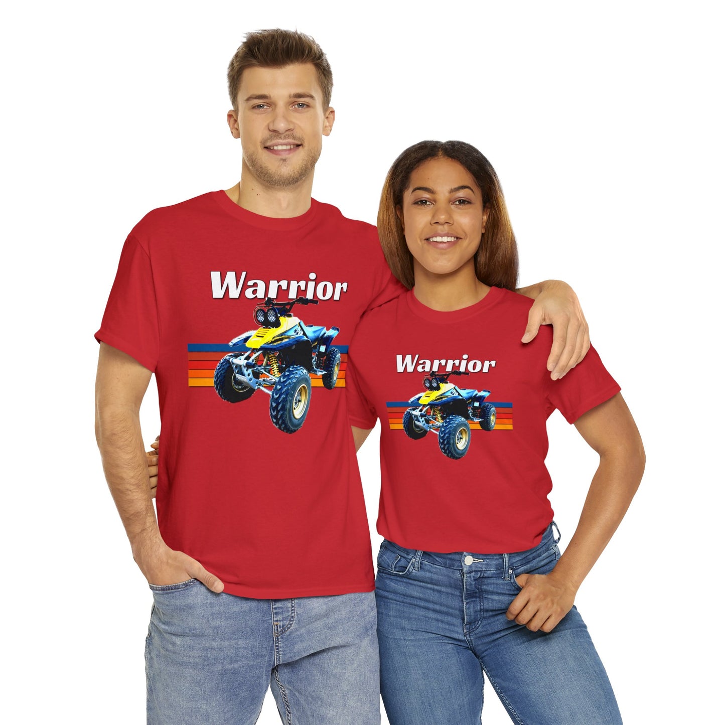 Warrior Quad Bike ATC ATV 4 wheeler Off Road Heavy Cotton Tee