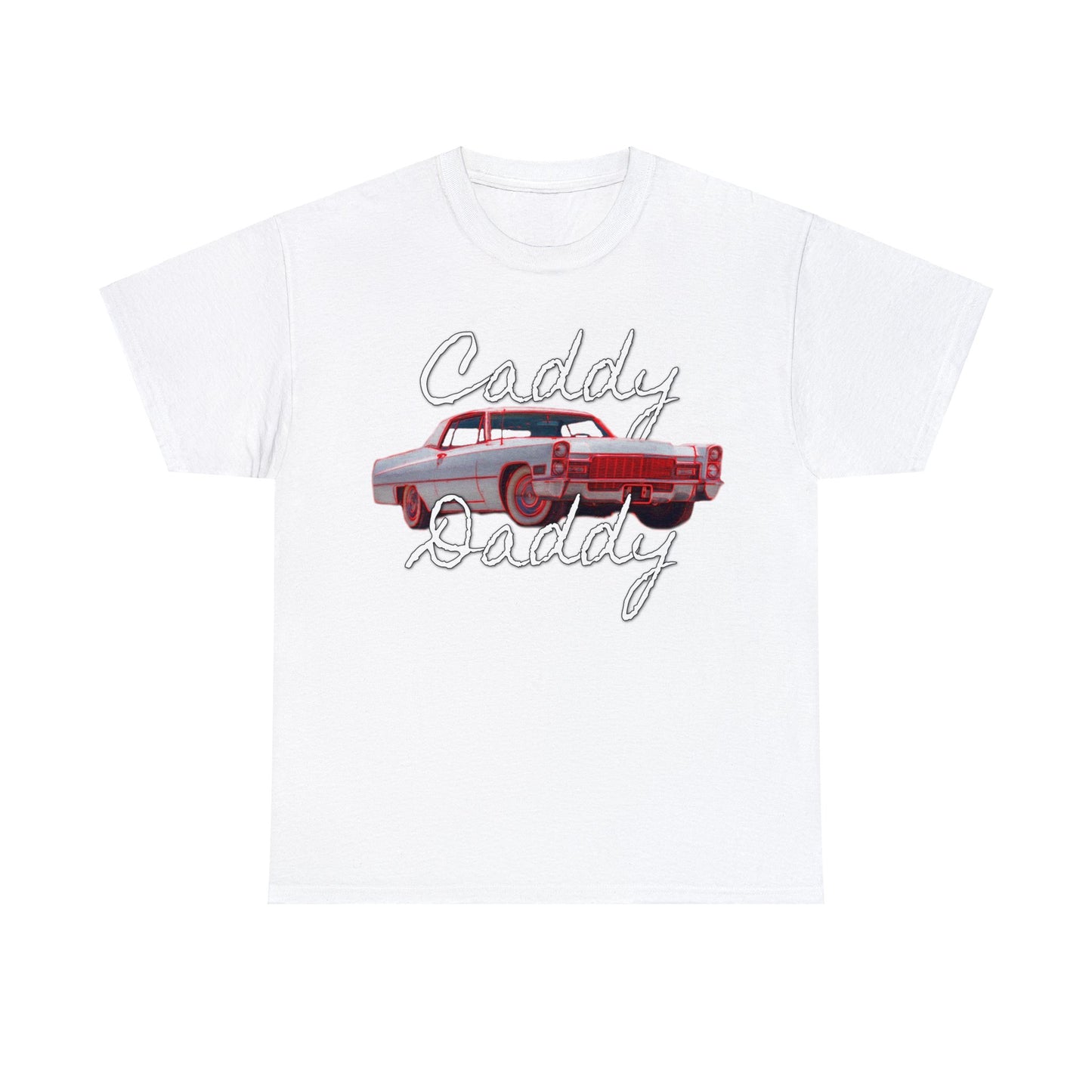 Cadillac, Vintage Car, Caddy Daddy, Retro DeVille Heavy Cotton Tee