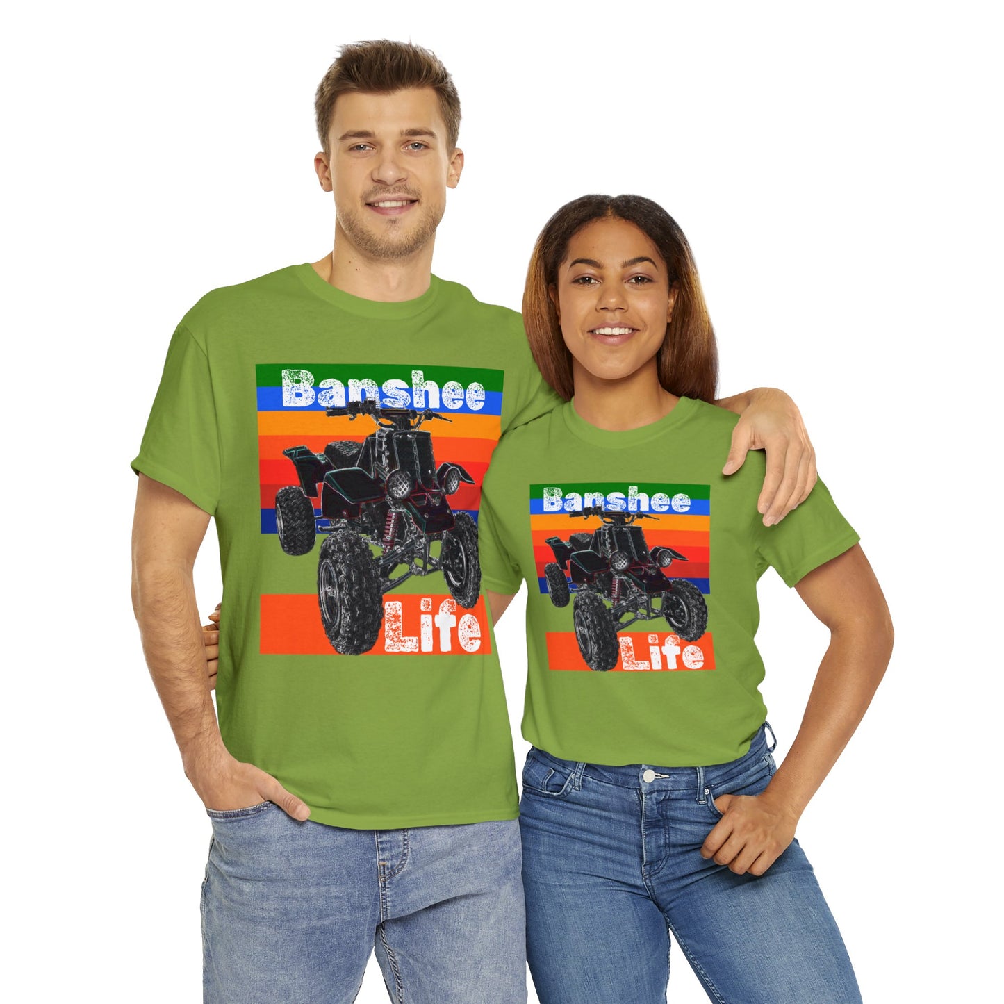 Banshee Quad ATV, Banshee Four Wheeler, Quad Bike Heavy Cotton Tee