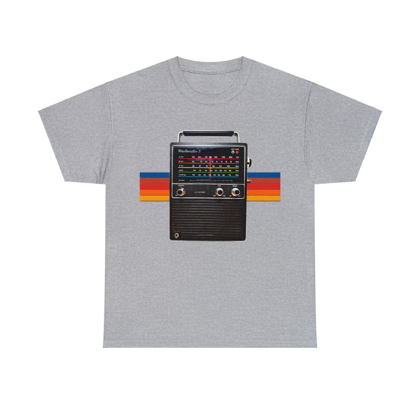 Vintage Retro 1970s AM FM Shortwave Radio Heavy Cotton Tee