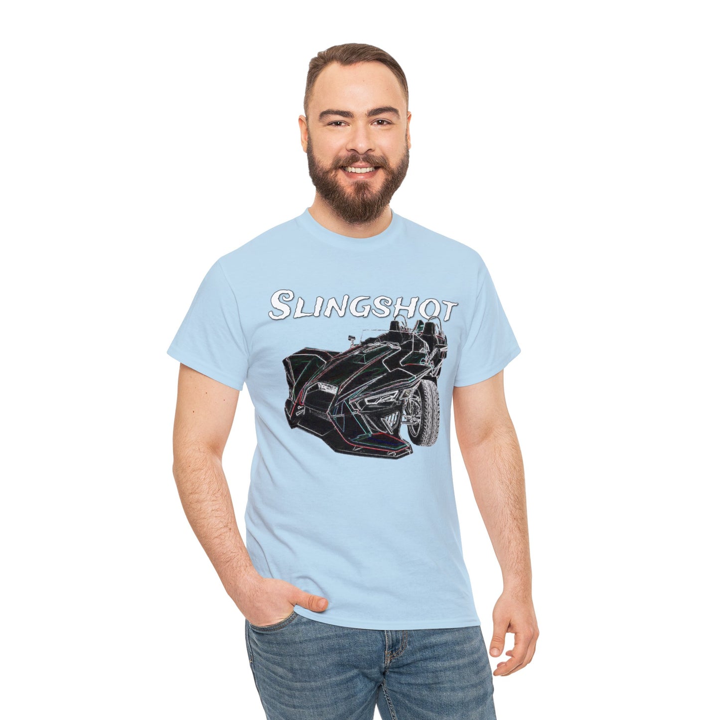 Sling Shot Three Wheel Car, Slingshot Convertible Heavy Cotton Tee