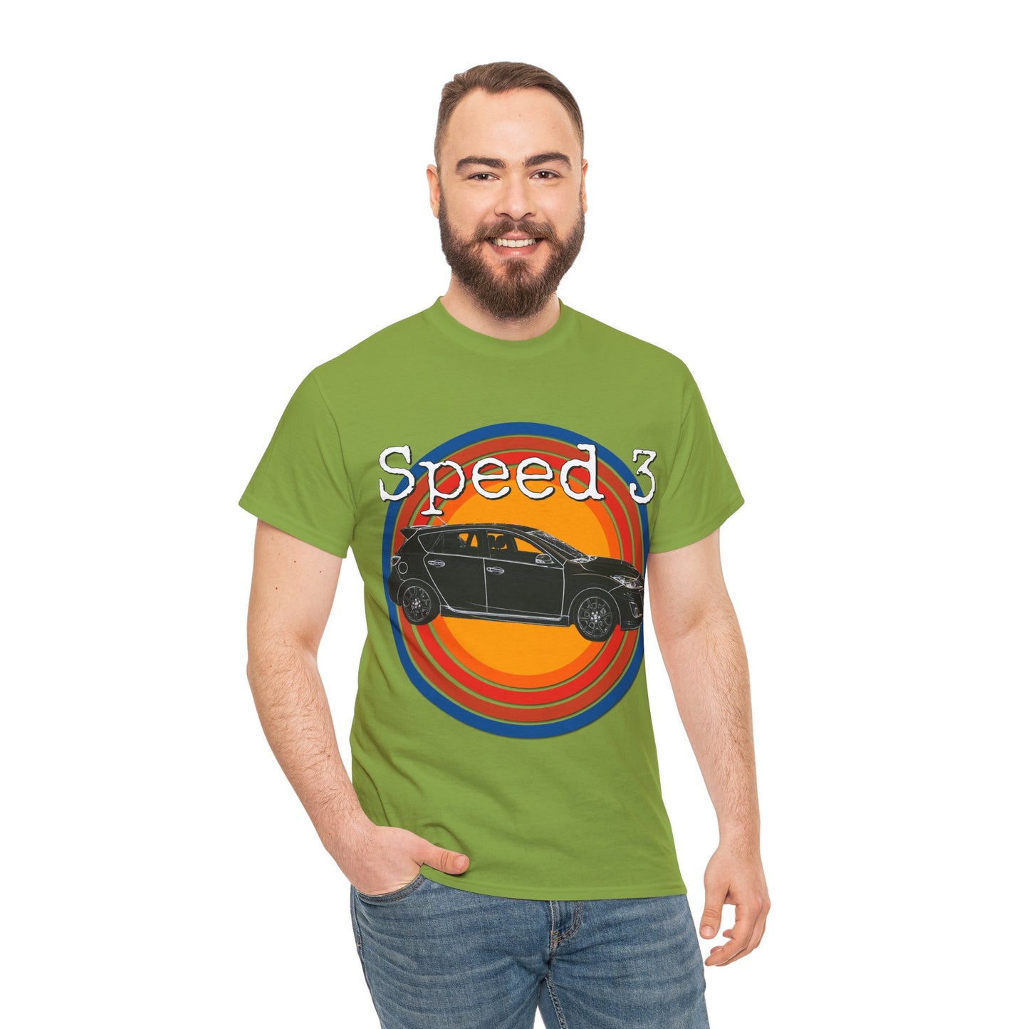 Speed 3 Hot Hatch Turbo Charged Car Subie Heavy Cotton Tee