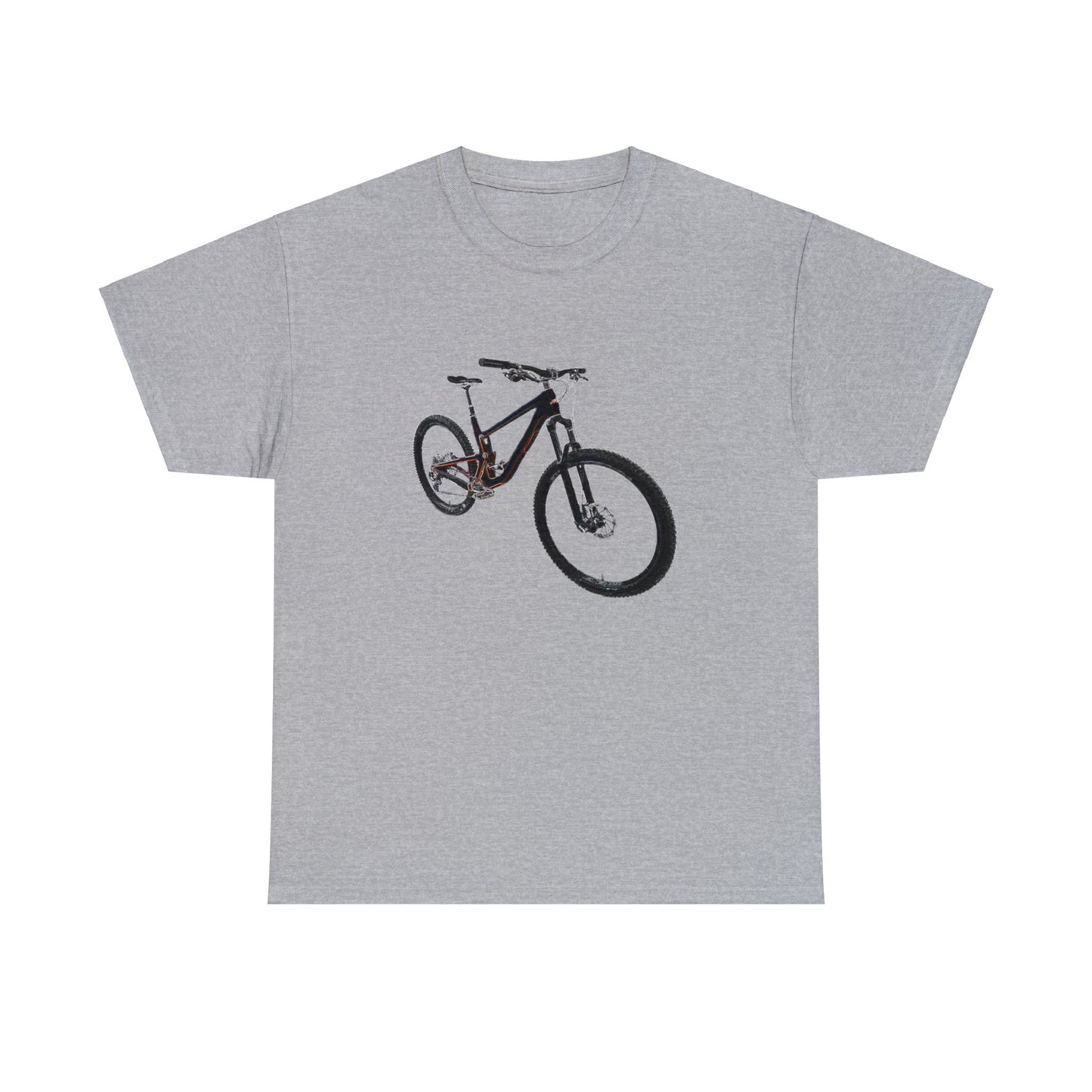 Mountain Bike, Mountain Biker, Full Suspension Mountain Bike, MTB Heavy Cotton Tee