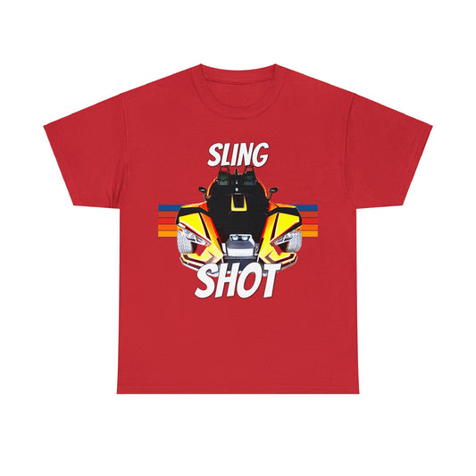 Sling Shot Three Wheel Vehicle, Slingshot Convertible Car Heavy Cotton Tee