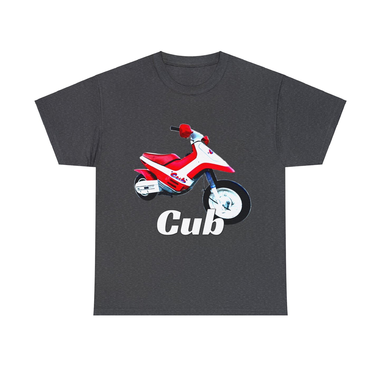 Vintage Cub Motorcycle, Cub Mini Bike, Retro Cub Motocross Bike Heavy Cotton Tee