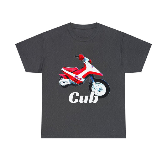 Vintage Cub Motorcycle, Cub Mini Bike, Retro Cub Motocross Bike Heavy Cotton Tee